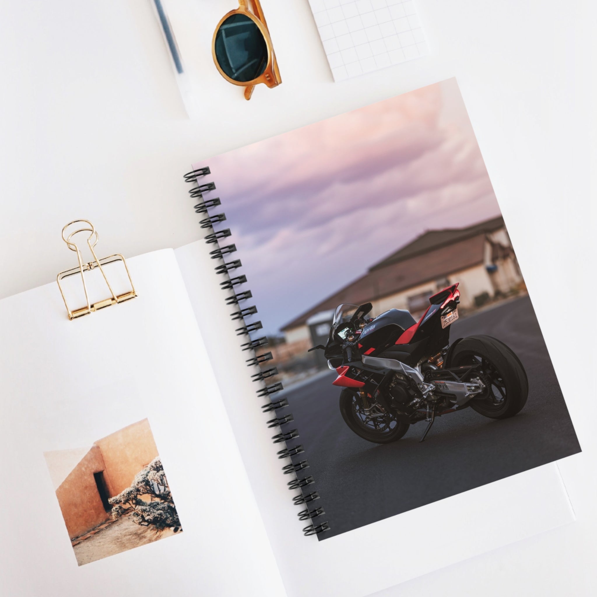 Aprilia RSV4 1100 Factory Motorcycle Spiral Notebook #027 - Throttle Designs