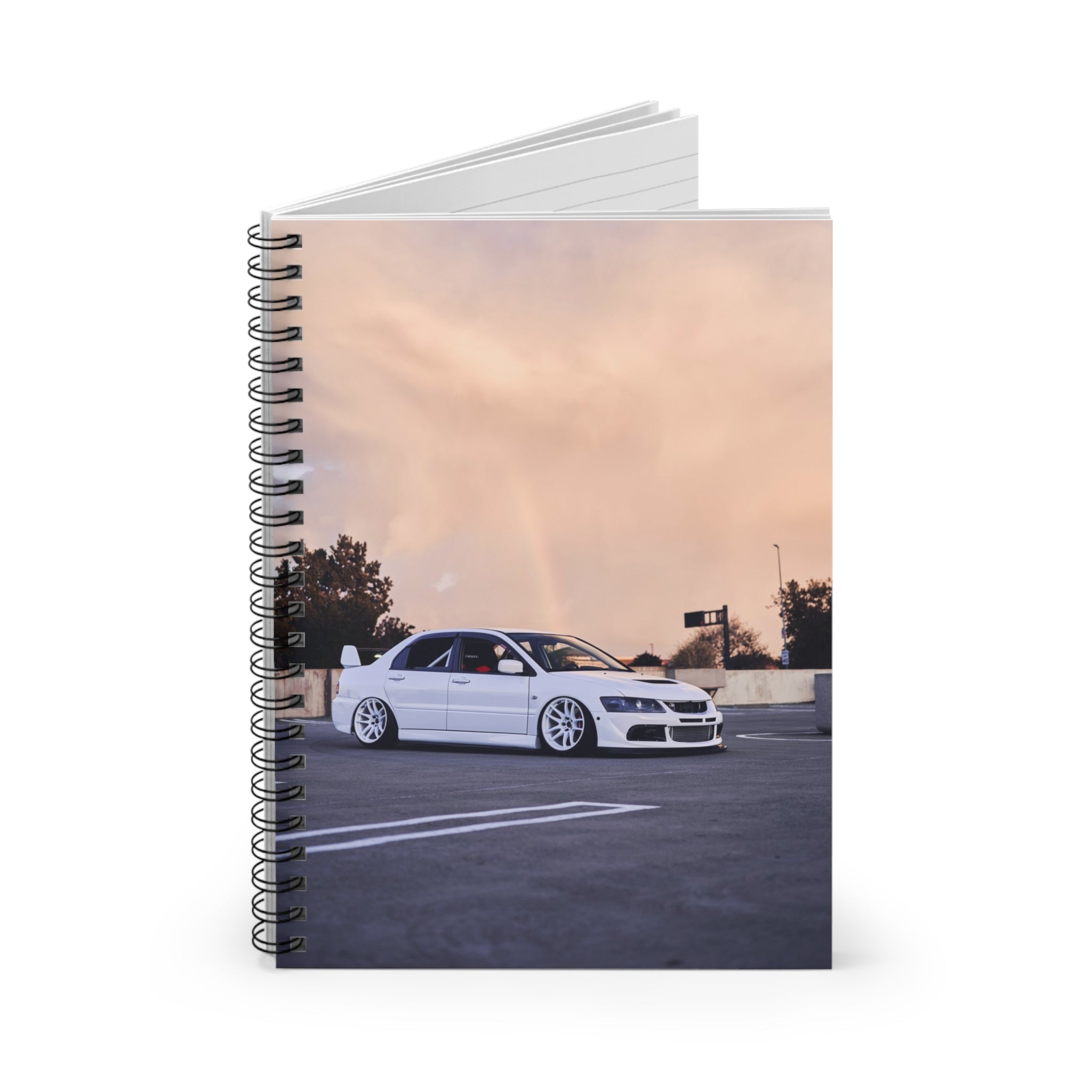 Mitsubishi Evo 8 Automotive Spiral Notebook #003 - Throttle Designs