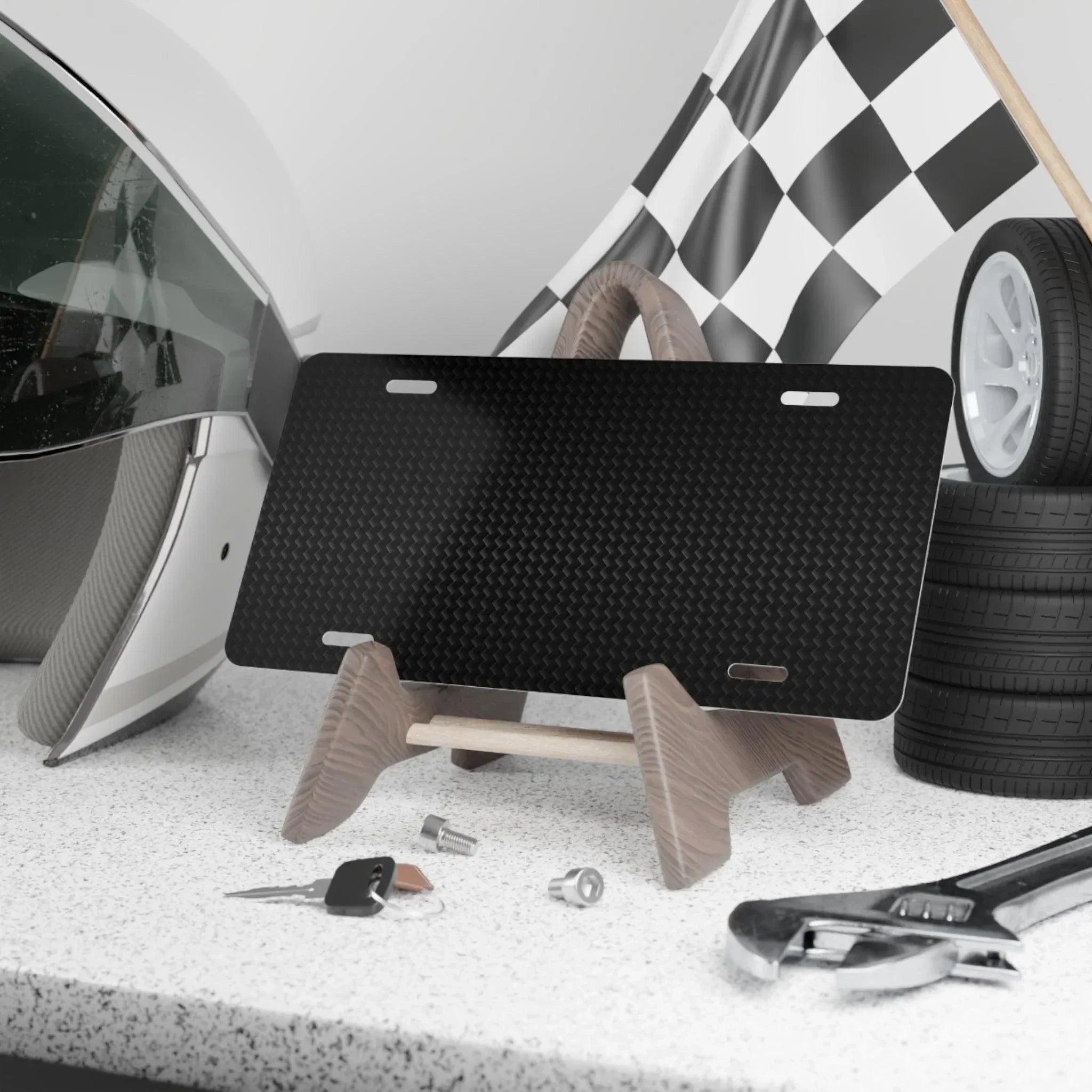 Carbon Fiber Style License Plate for #Automotive Photoshoots and Videos