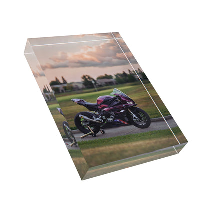 BMW S1000RR Motorcycle Acrylic Photo Block #034 - Throttle Designs