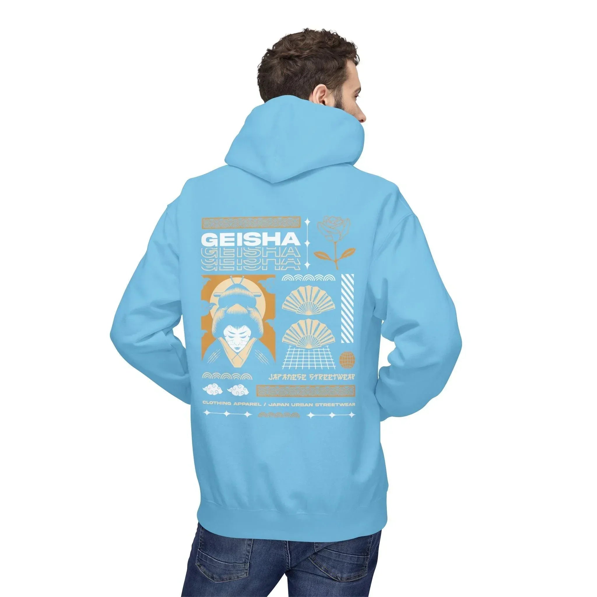 Stylish Geisha-Inspired Fleece Hoodie for Ultimate Streetwear Comfort