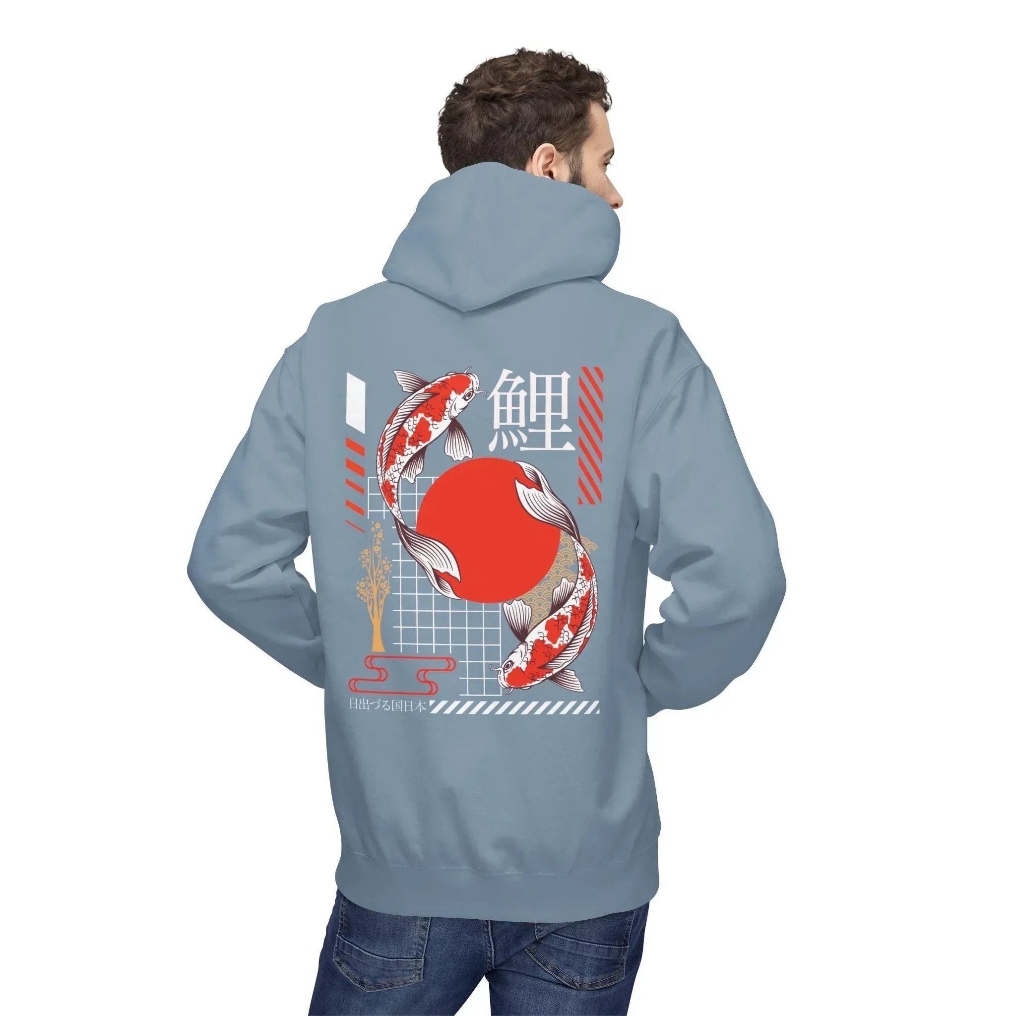 Koi Fish Streetwear Fleece Hoodie - Ultimate Comfort Meets Stylish Design