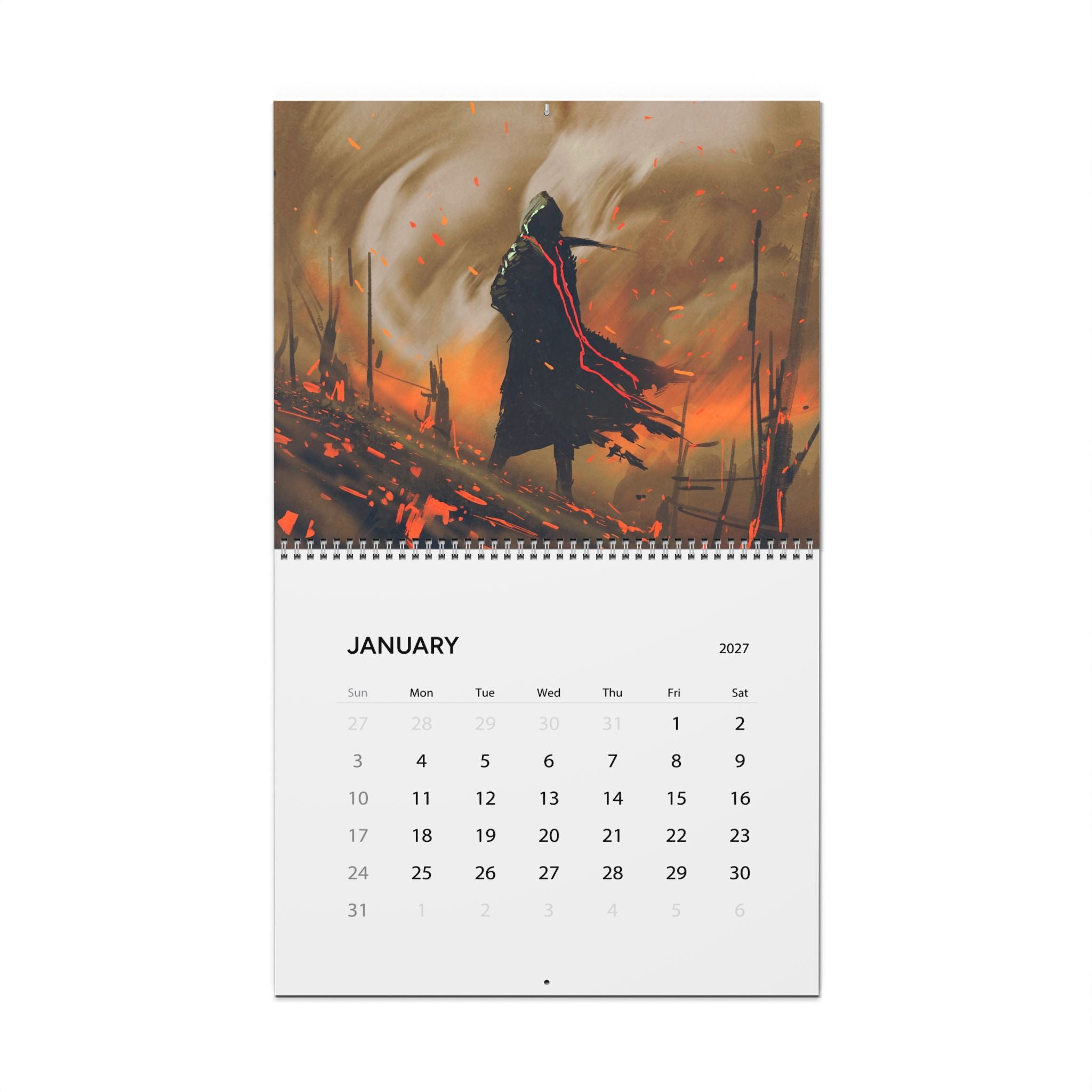 2027 Fantasy Artwork Wall Calendar – Epic Characters, Magical Worlds & Dreamlike Scenes