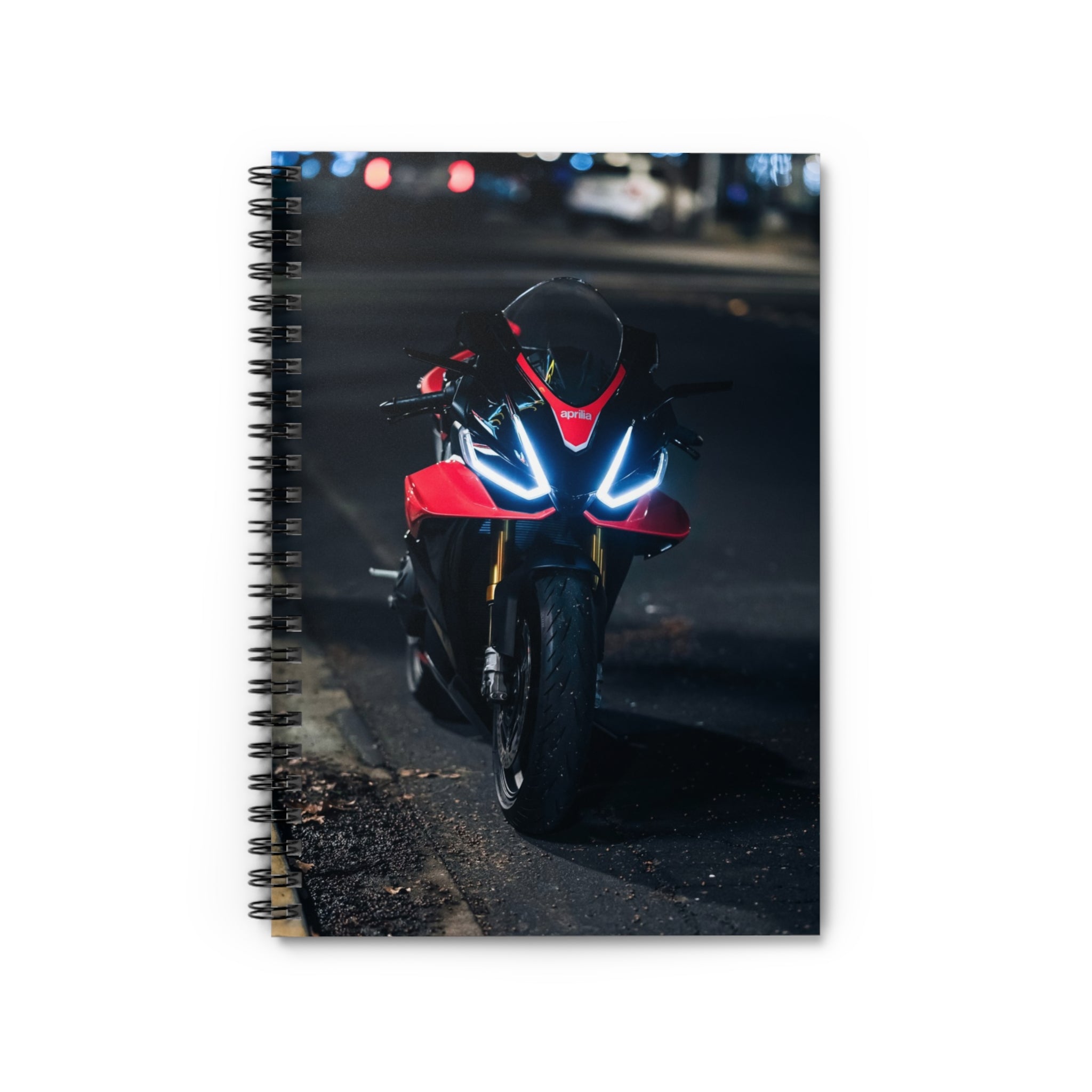 Aprilia RSV4 1100 Factory Motorcycle Spiral Notebook #013 - Throttle Designs