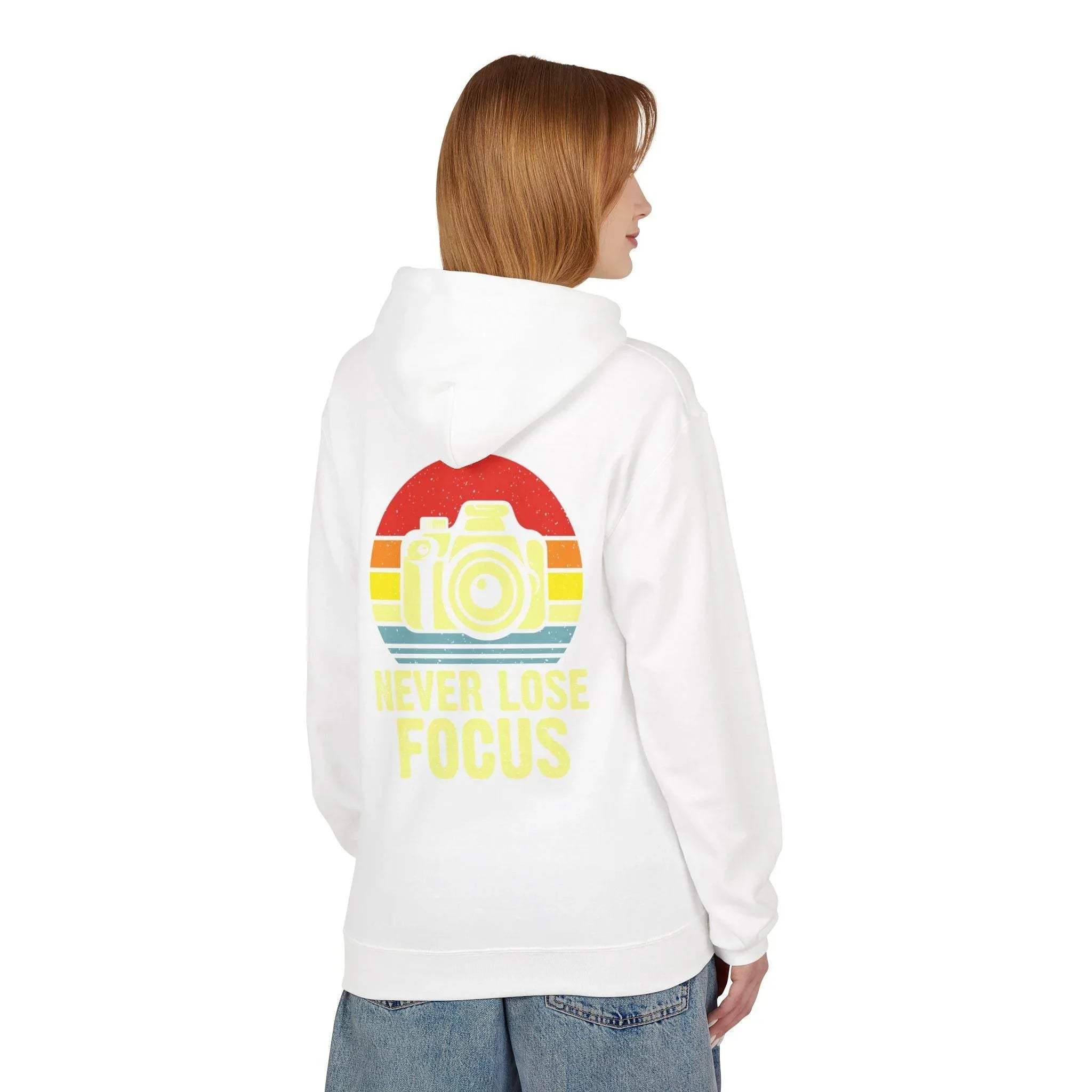 Ultimate Comfort Hoodie for Photographers: "Stay Focused" Fleece Design