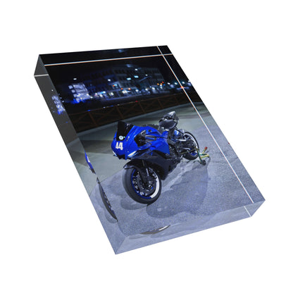 Yamaha R1 Motorcycle Acrylic Photo Block #001 - Throttle Designs