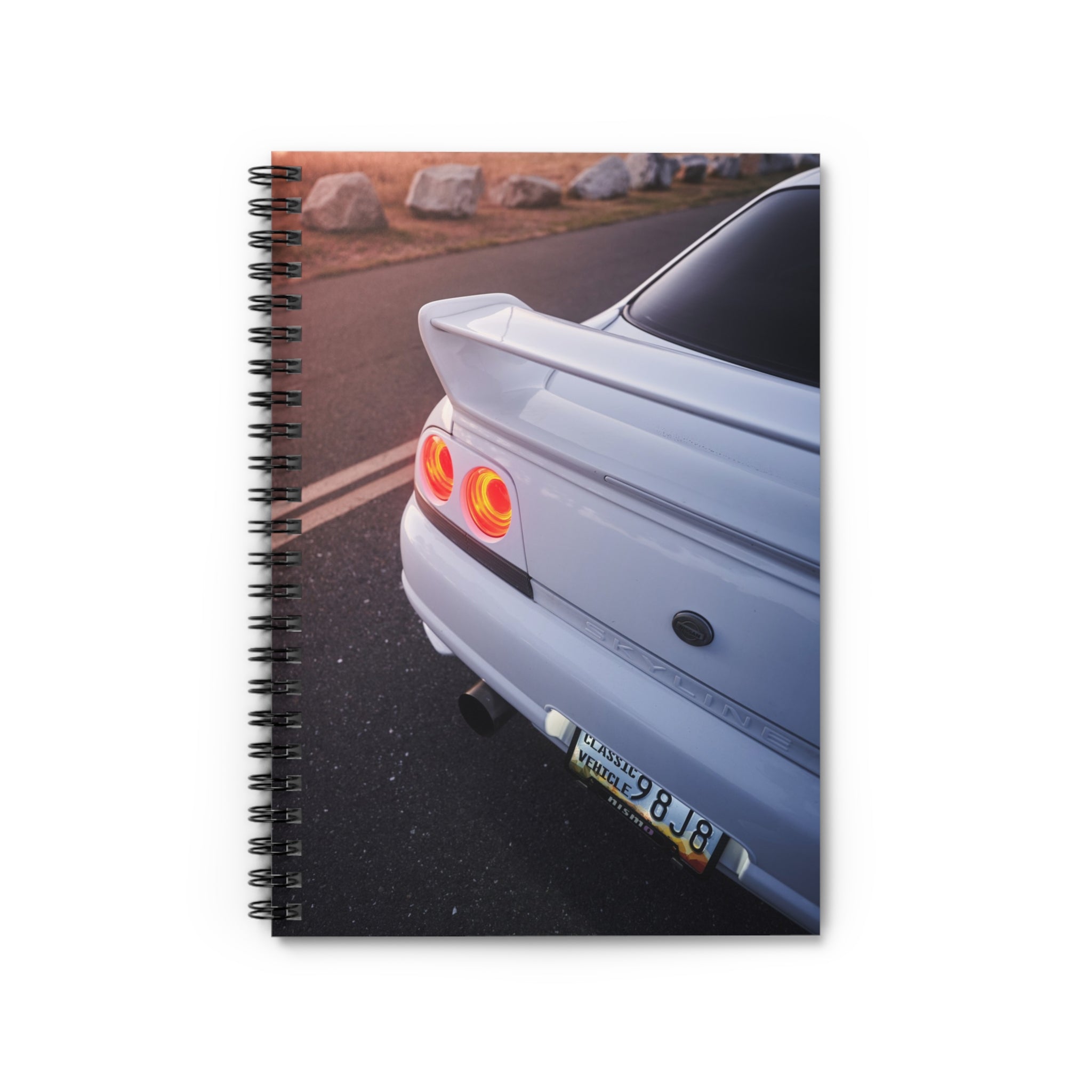 Nissan Skyline R33 GTS-T Automotive Spiral Notebook #002 - Throttle Designs