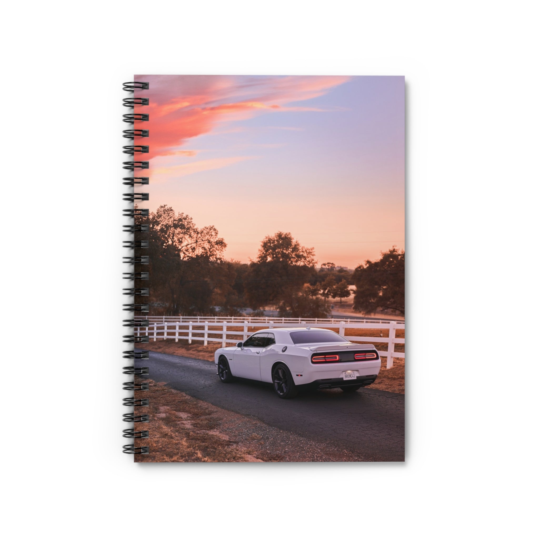 Dodge Challenger Automotive Spiral Notebook #003 - Throttle Designs