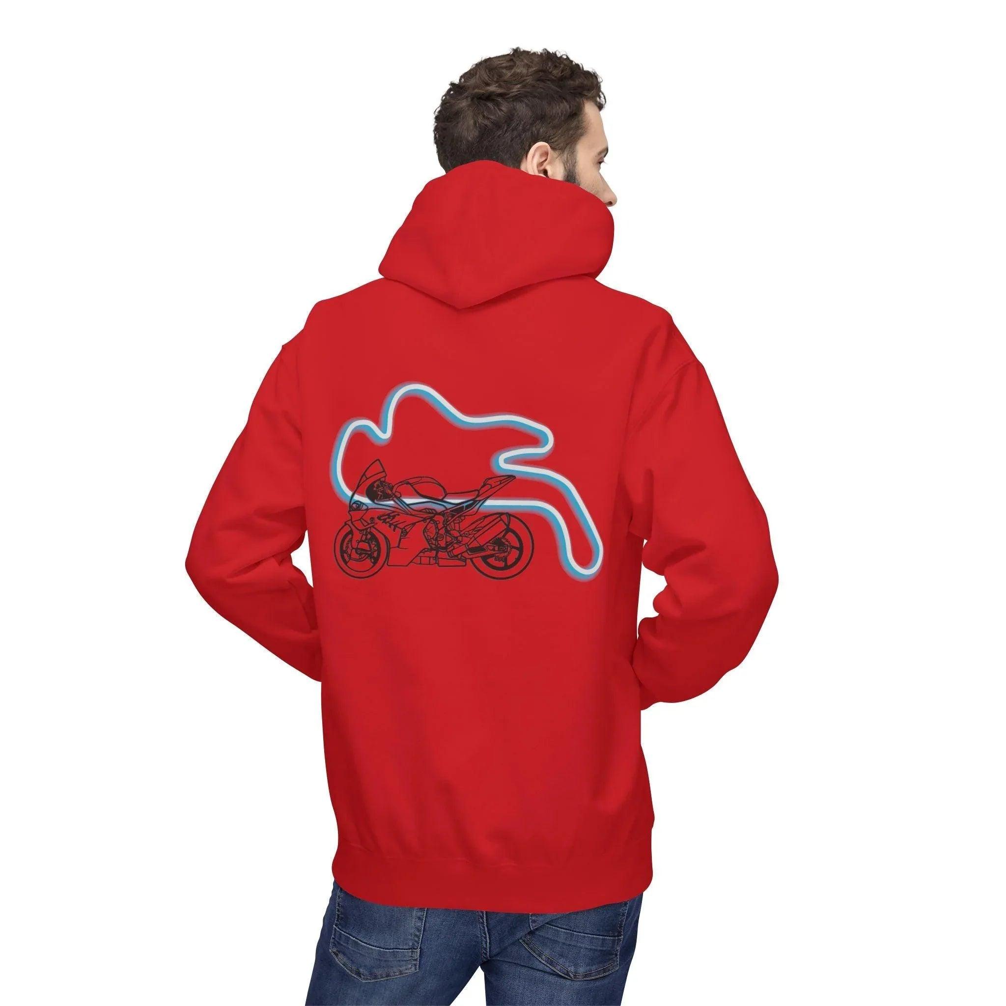 BMW Inspired M1000RR Fleece Hoodie Comfort and Style for Motorsport Enthusiasts