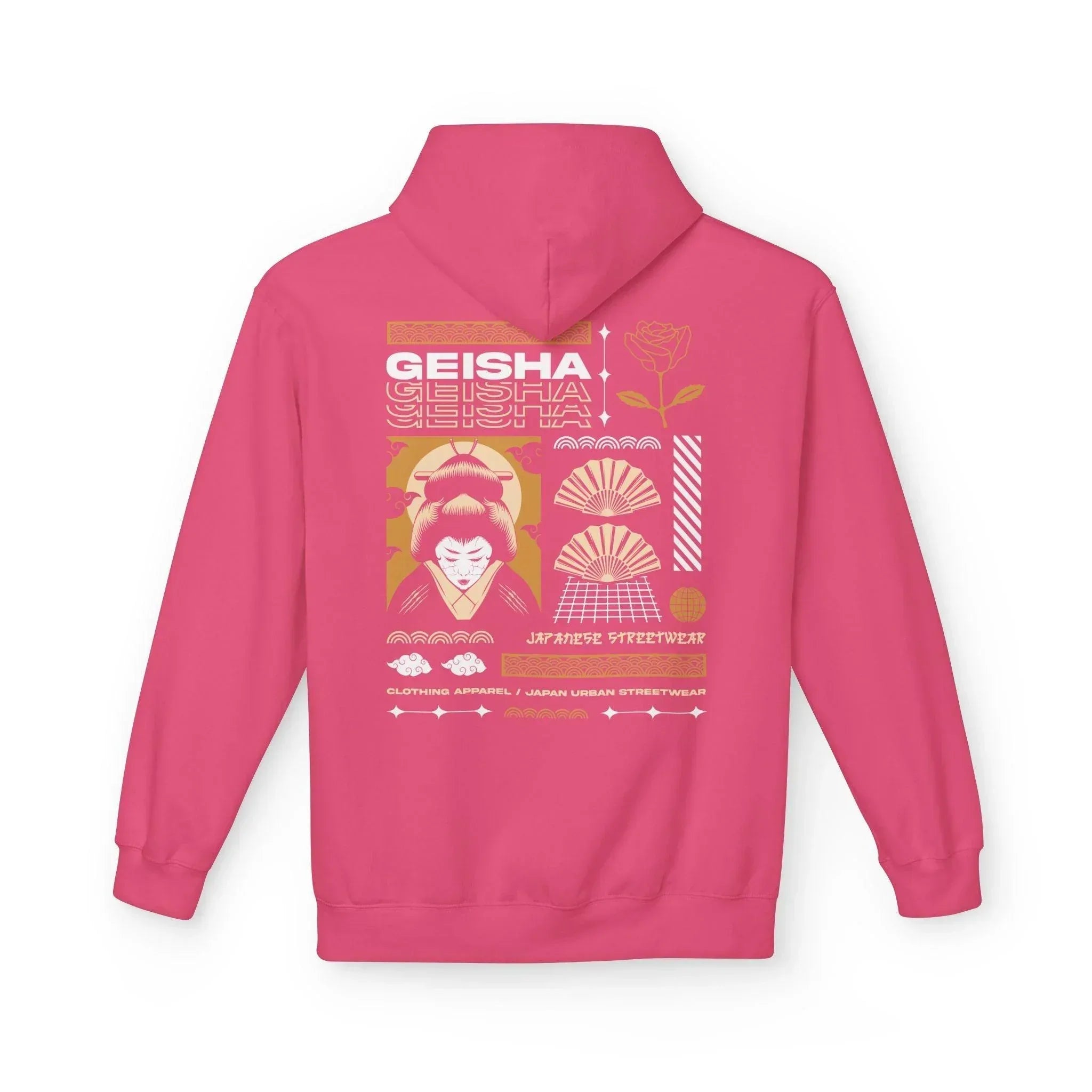 Stylish Geisha-Inspired Fleece Hoodie for Ultimate Streetwear Comfort