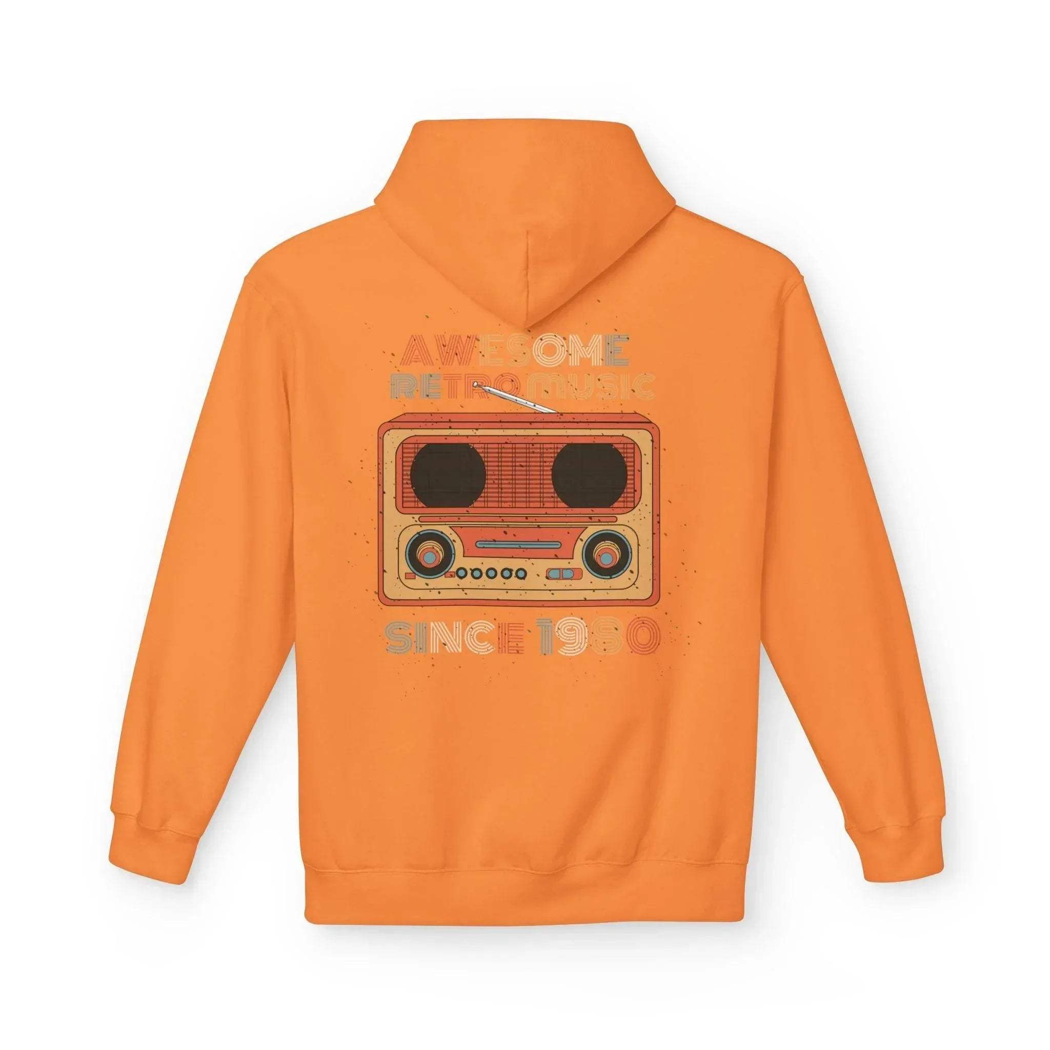 Stylish Retro Music Fleece Hoodie for Ultimate Comfort