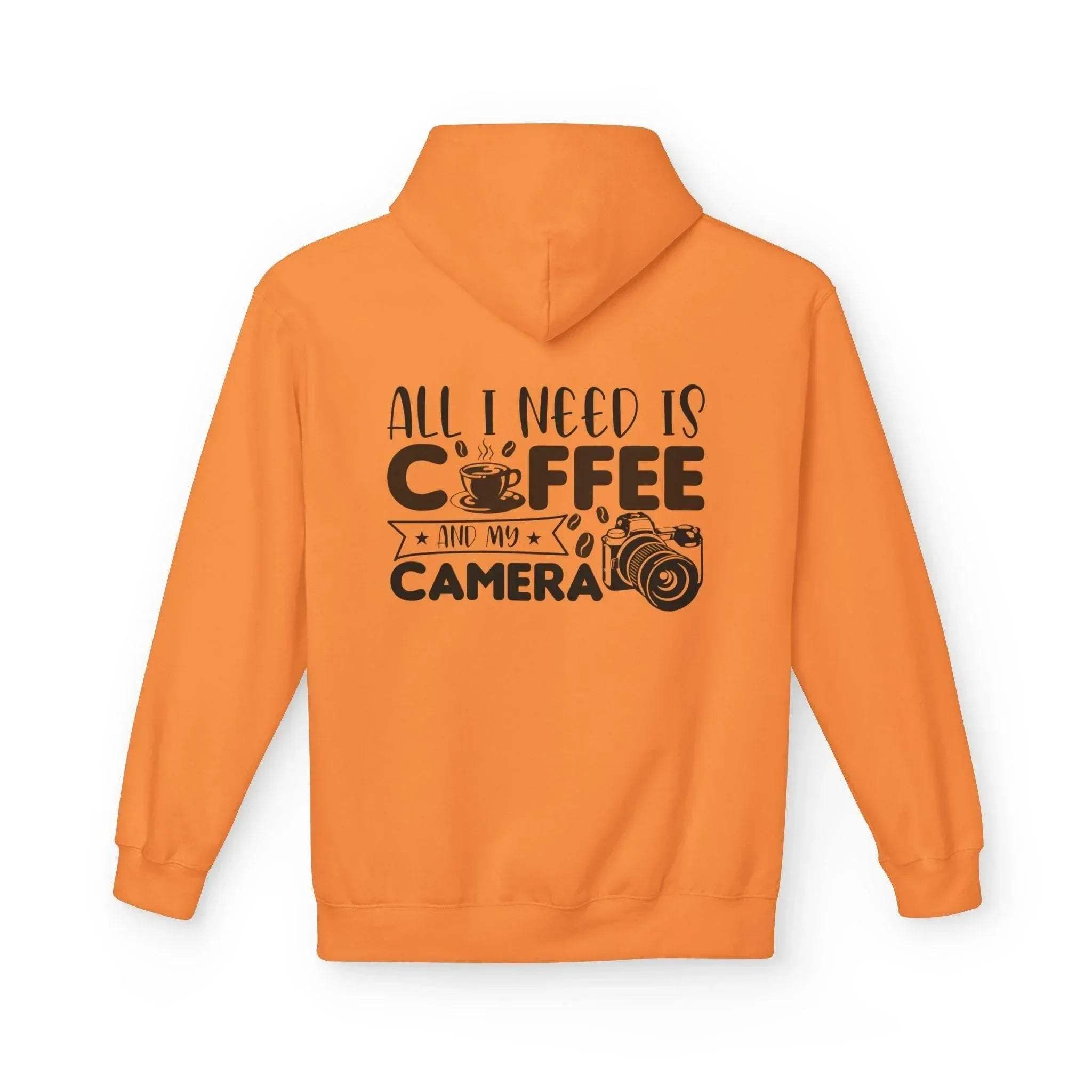 Cozy Photographer's Coffee Fleece Hoodie for Style and Comfort