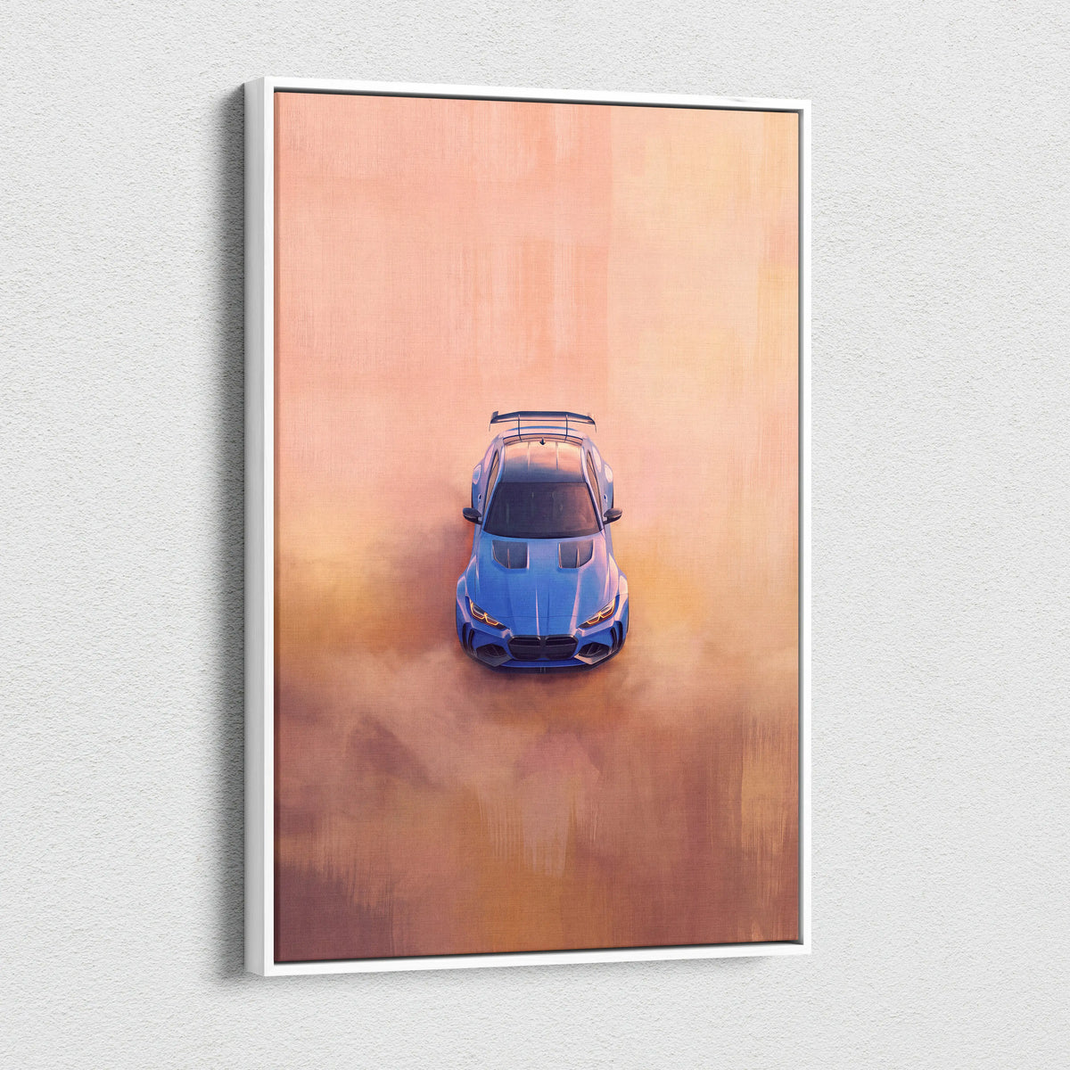 BMW M4 Inspired Automotive Wall Art, High Performance German Coupe Canvas Print