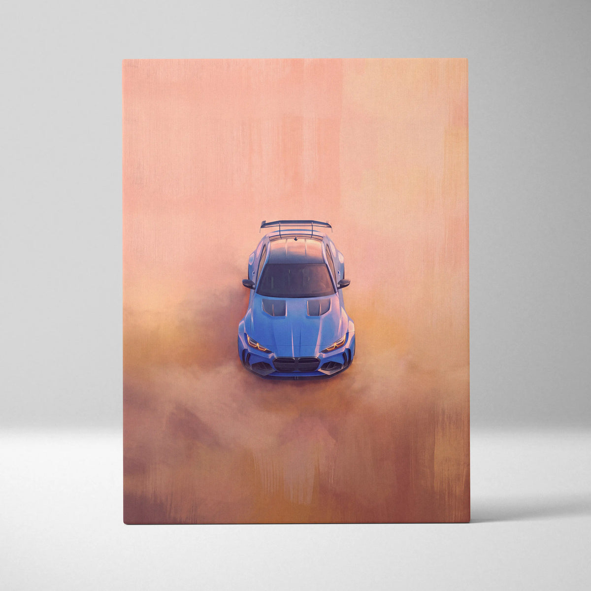 BMW M4 Inspired Automotive Wall Art, High Performance German Coupe Canvas Print