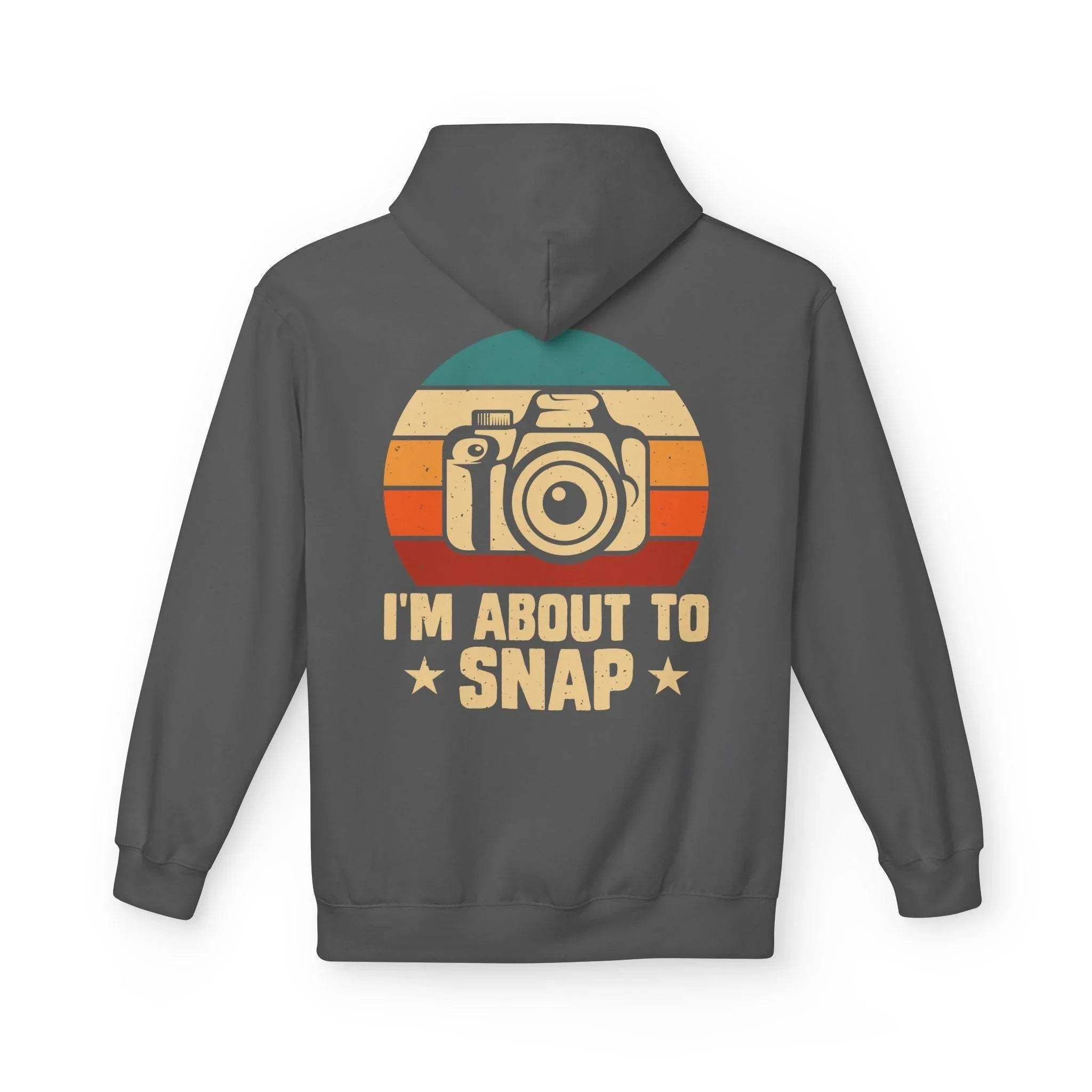 Retro Photographer's "I'm About to Snap" Fleece Hoodie - Stylish Comfort for Creatives