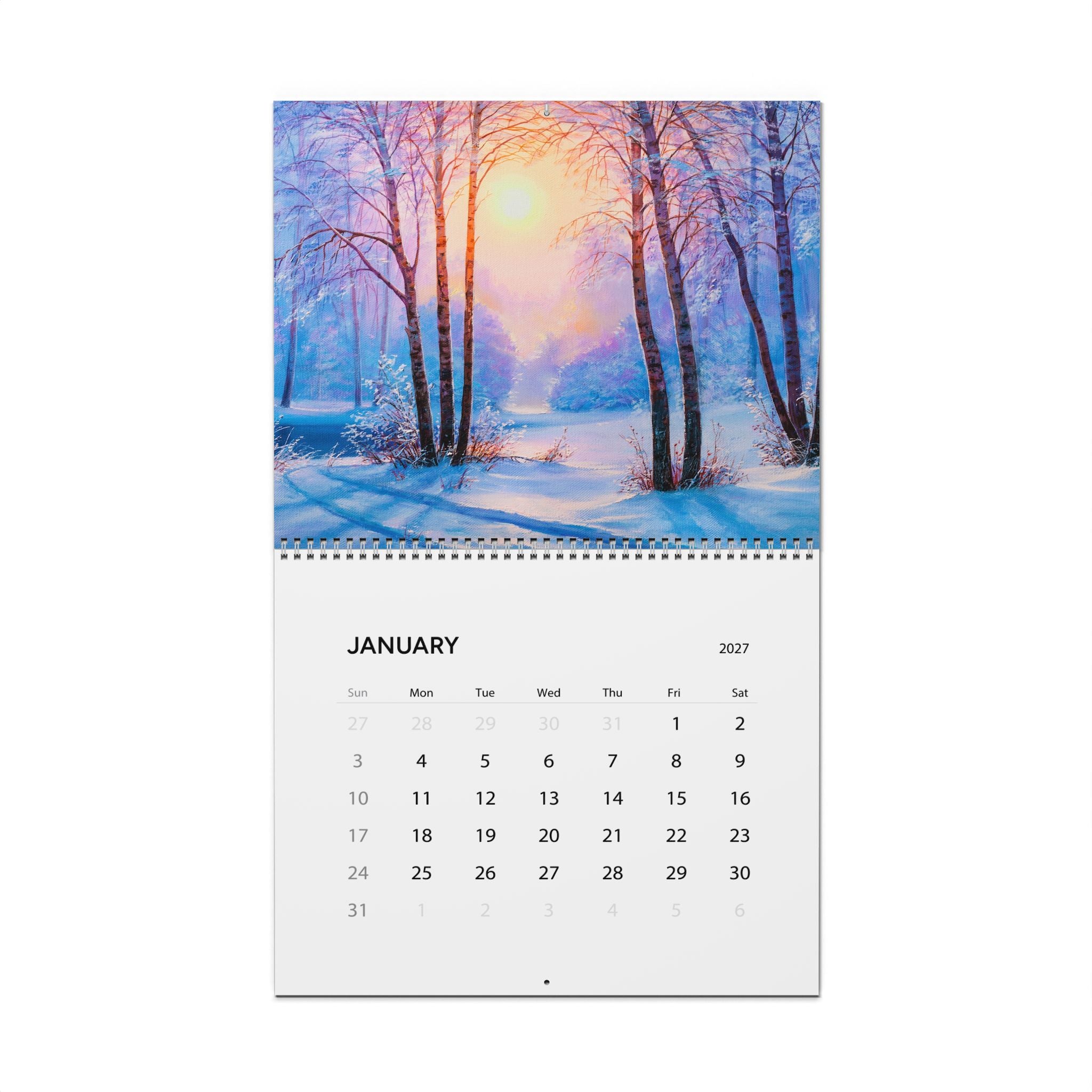 2027 Painted Art Wall Calendar – Creative Artwork, Artistic Scenes & Decorative Painting Collection