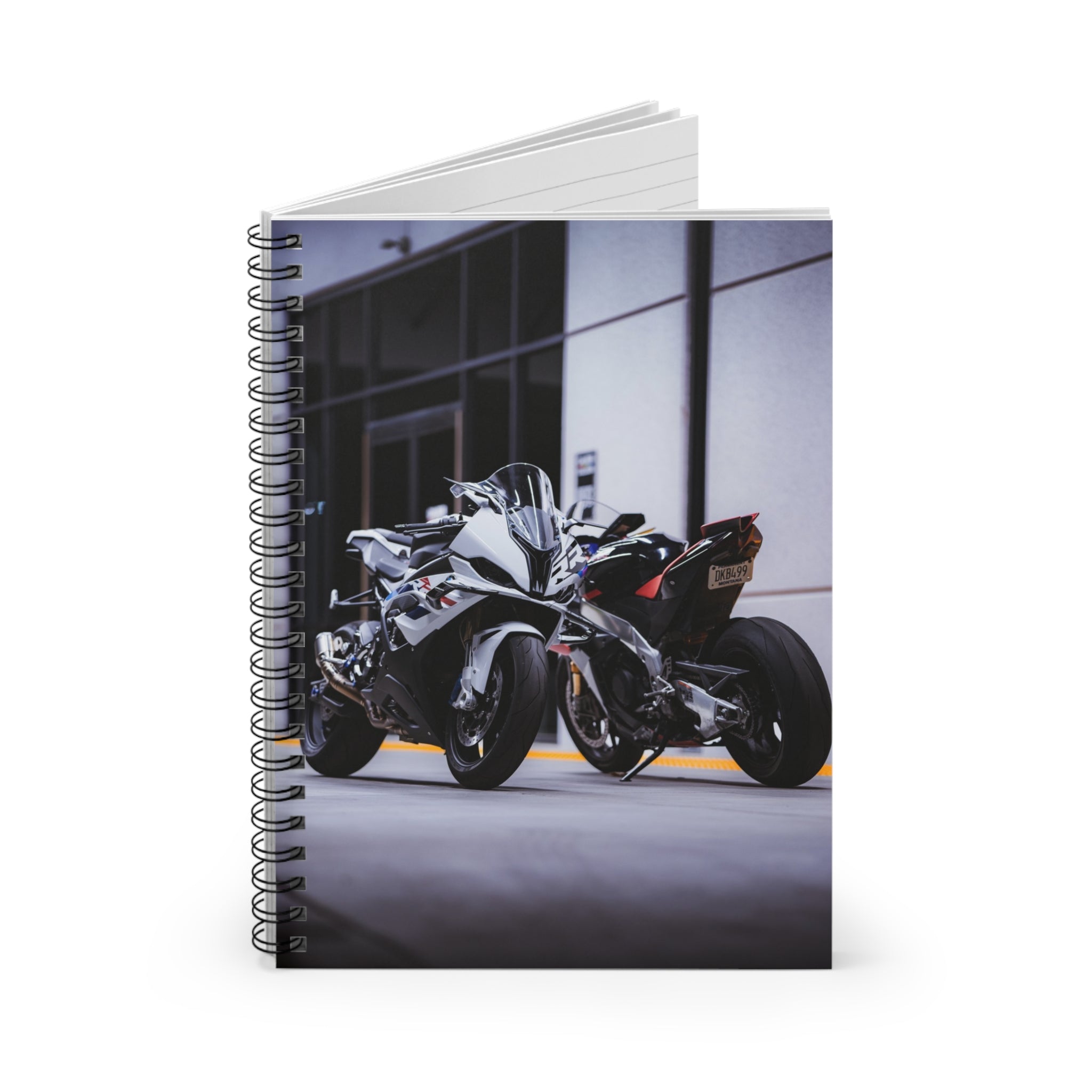 BMW S1000RR and Aprilia RSV4 Motorcycle Spiral Notebook #002 - Throttle Designs