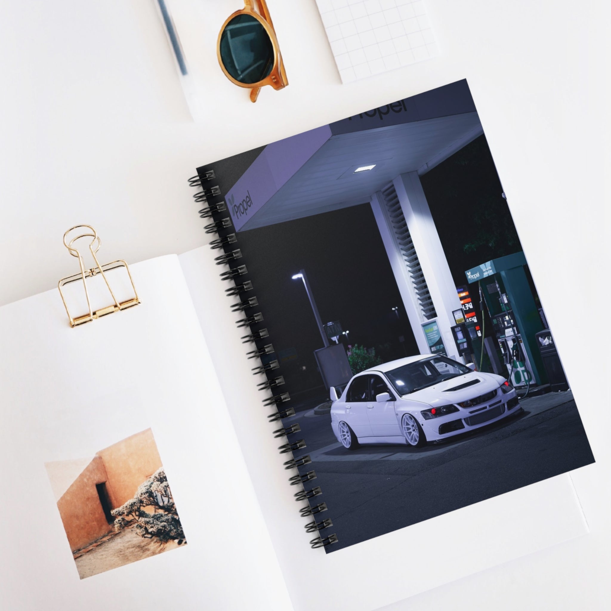 Mitsubishi Evo 8 Automotive Spiral Notebook #011 - Throttle Designs