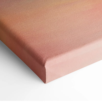 Lotus Emira inspired canvas art with a textured rose gold to muted peach gradient for modern sports car wall decor