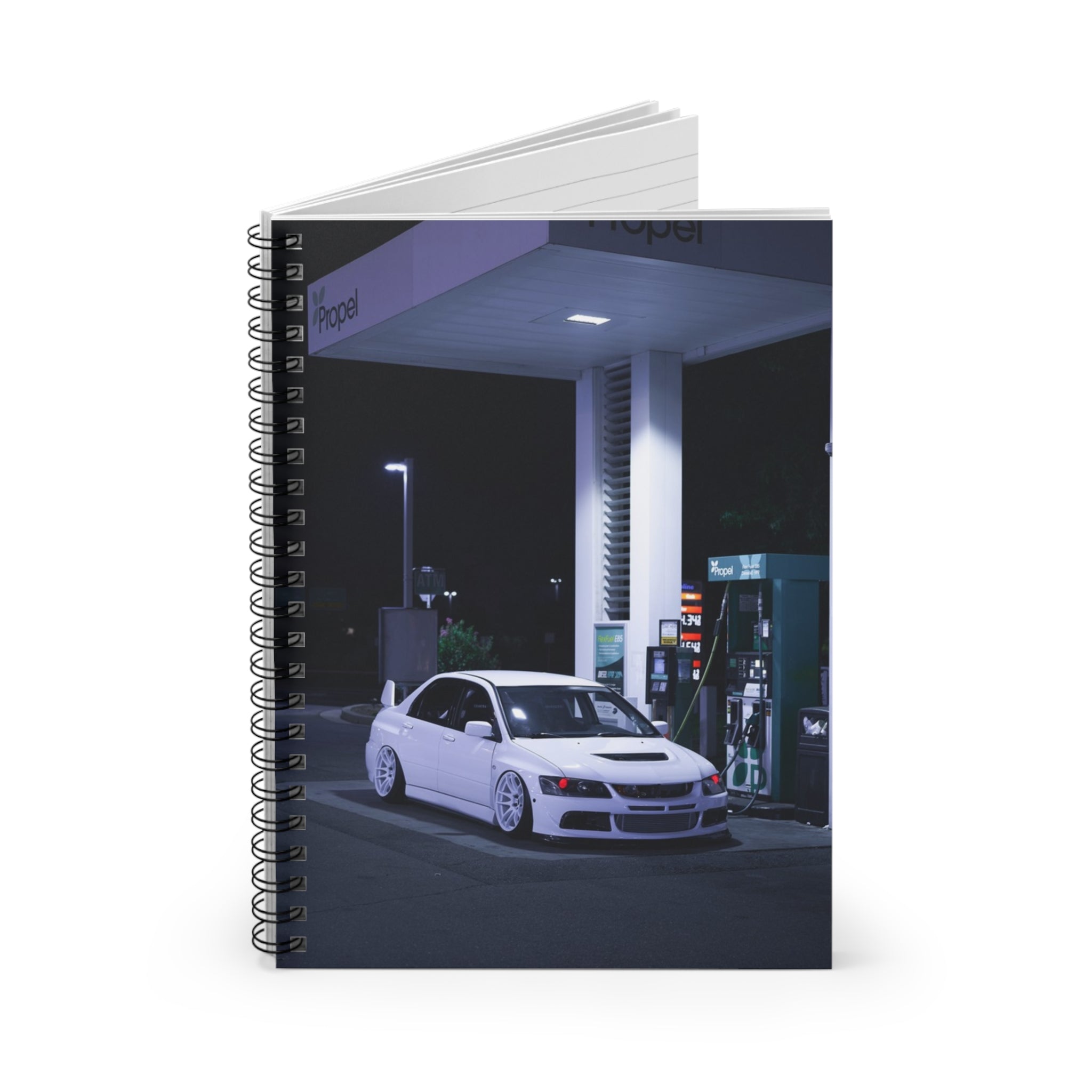 Mitsubishi Evo 8 Automotive Spiral Notebook #011 - Throttle Designs