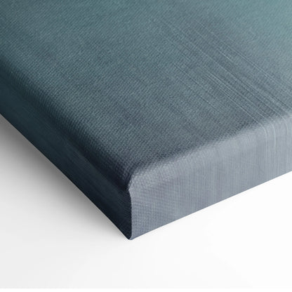 Nissan z inspired dark teal canvas art with textured woven fabric and raised edges for modern garage decor