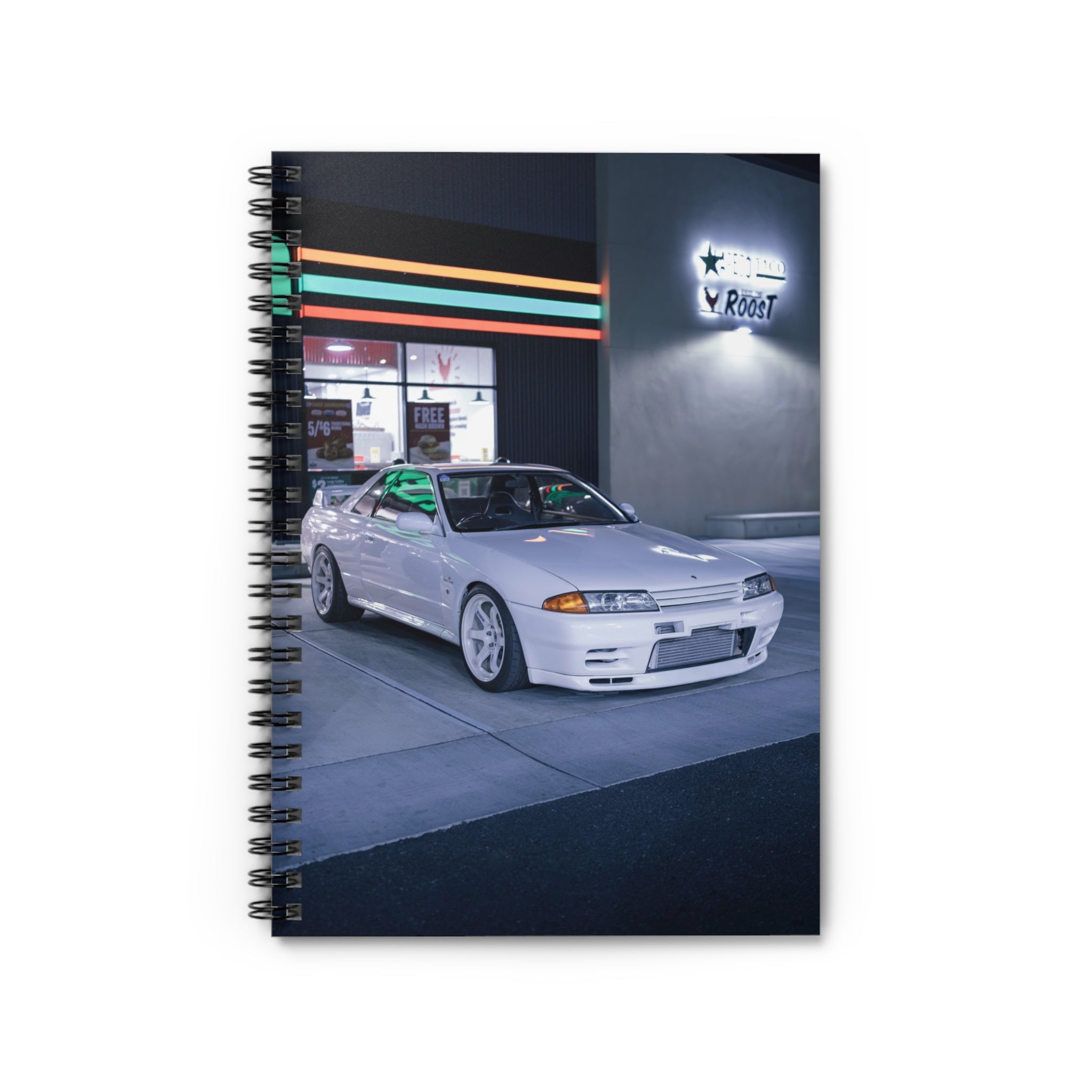 Nissan GTR R32 Automotive Spiral Notebook #001 - Throttle Designs