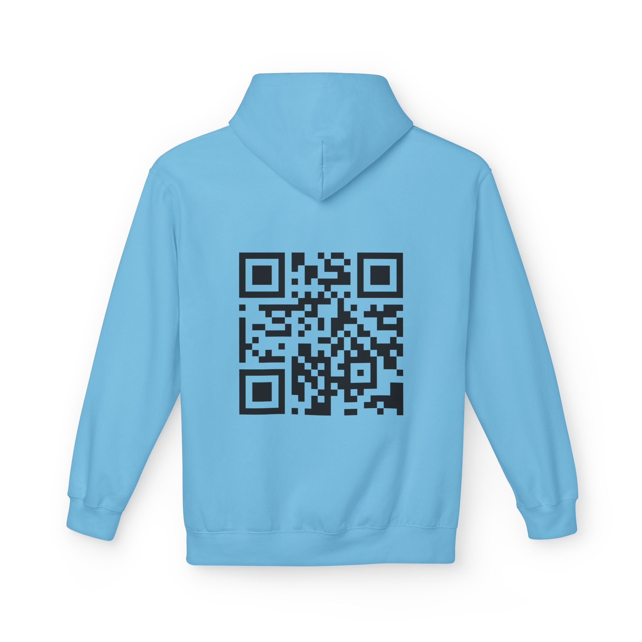 "Your Car Is Slow" QR Code Hoodie - Humor for Car Lovers & Bikers - Throttle Designs