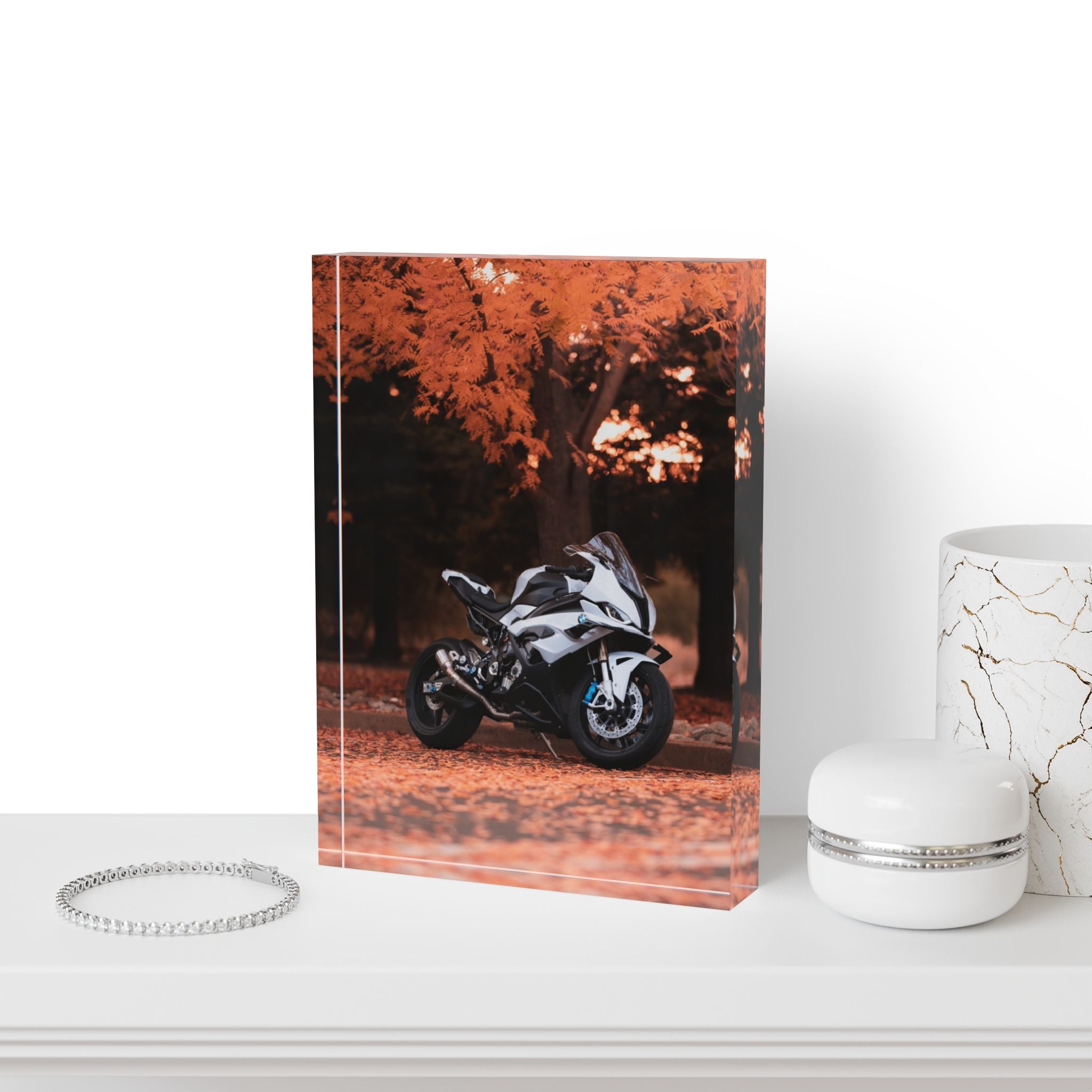 BMW S1000RR Motorcycle Acrylic Photo Block #020 - Throttle Designs