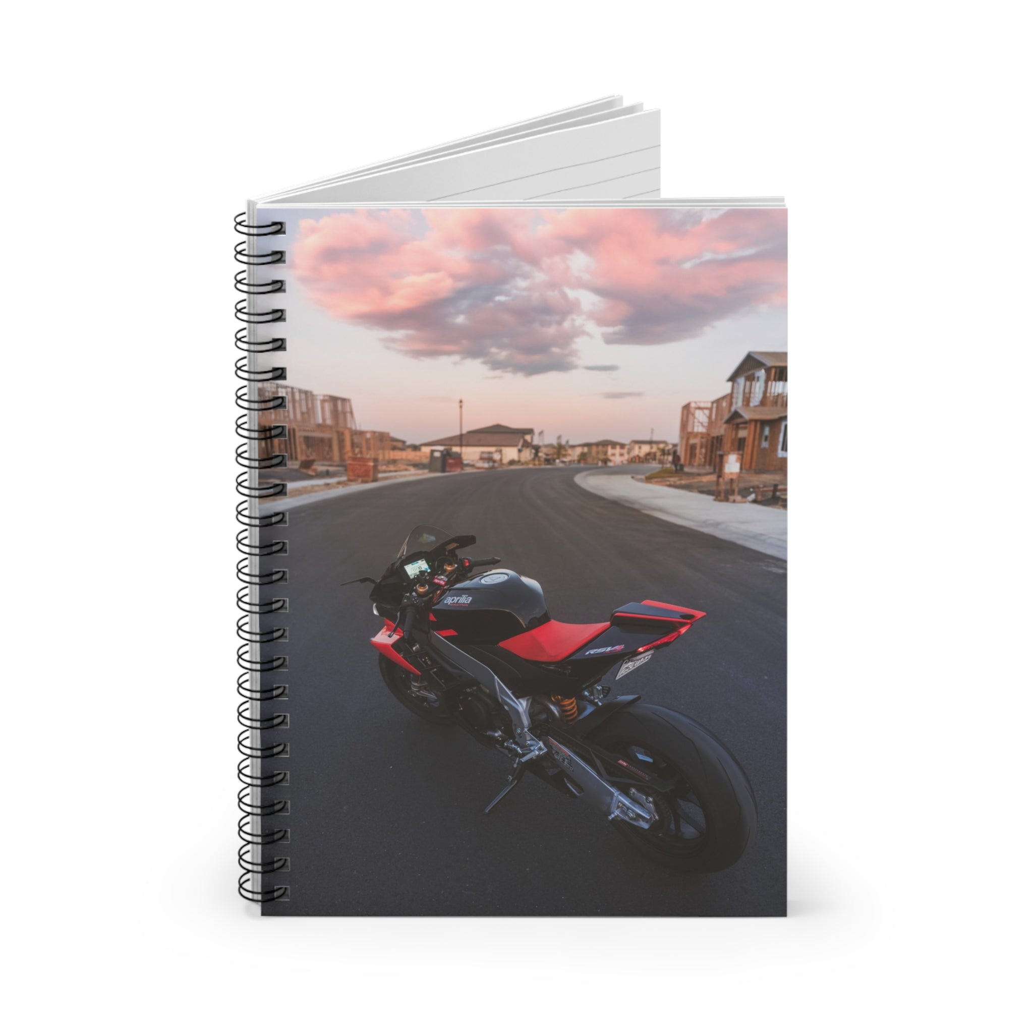 Aprilia RSV4 1100 Factory Motorcycle Spiral Notebook #030 - Throttle Designs