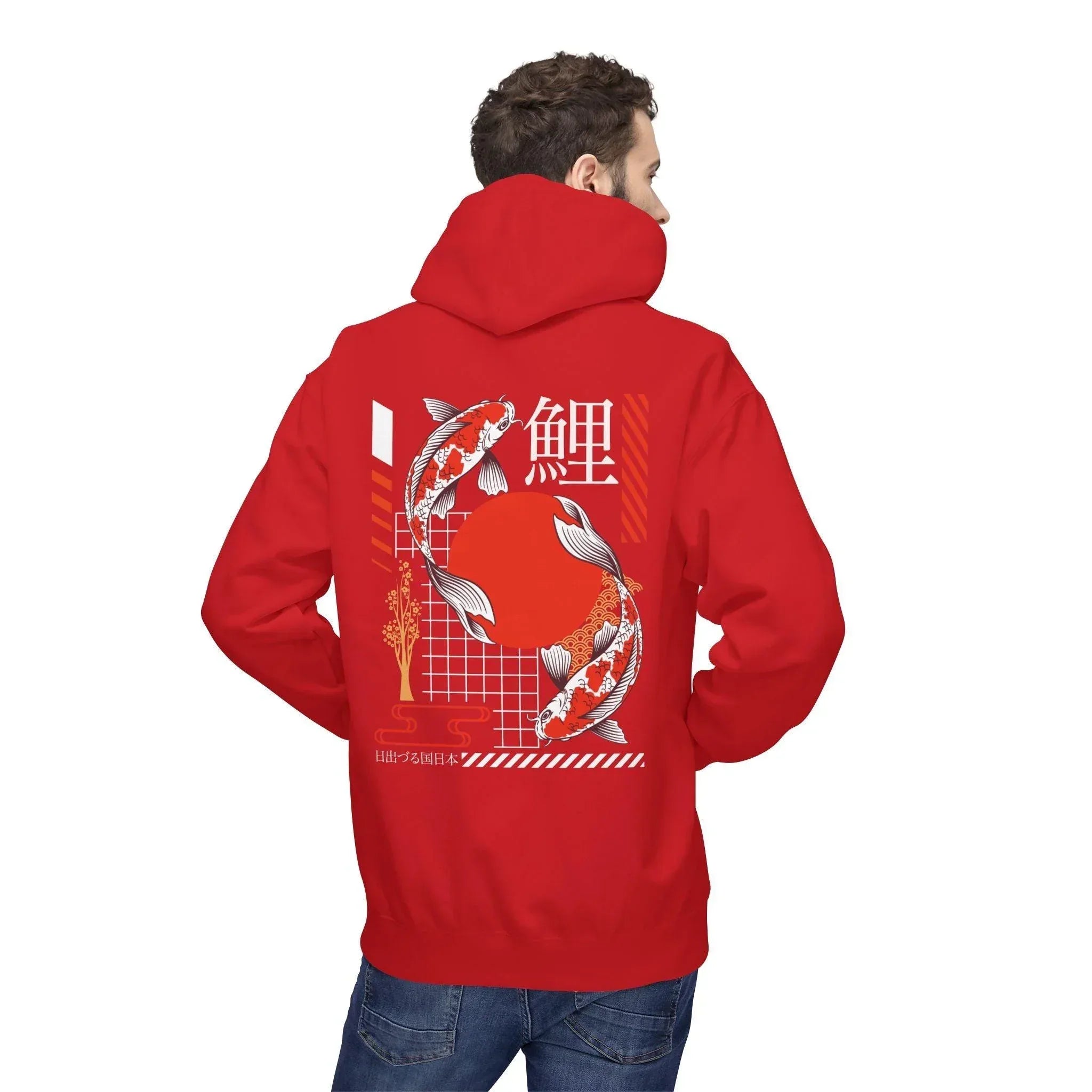 Koi Fish Streetwear Fleece Hoodie - Ultimate Comfort Meets Stylish Design