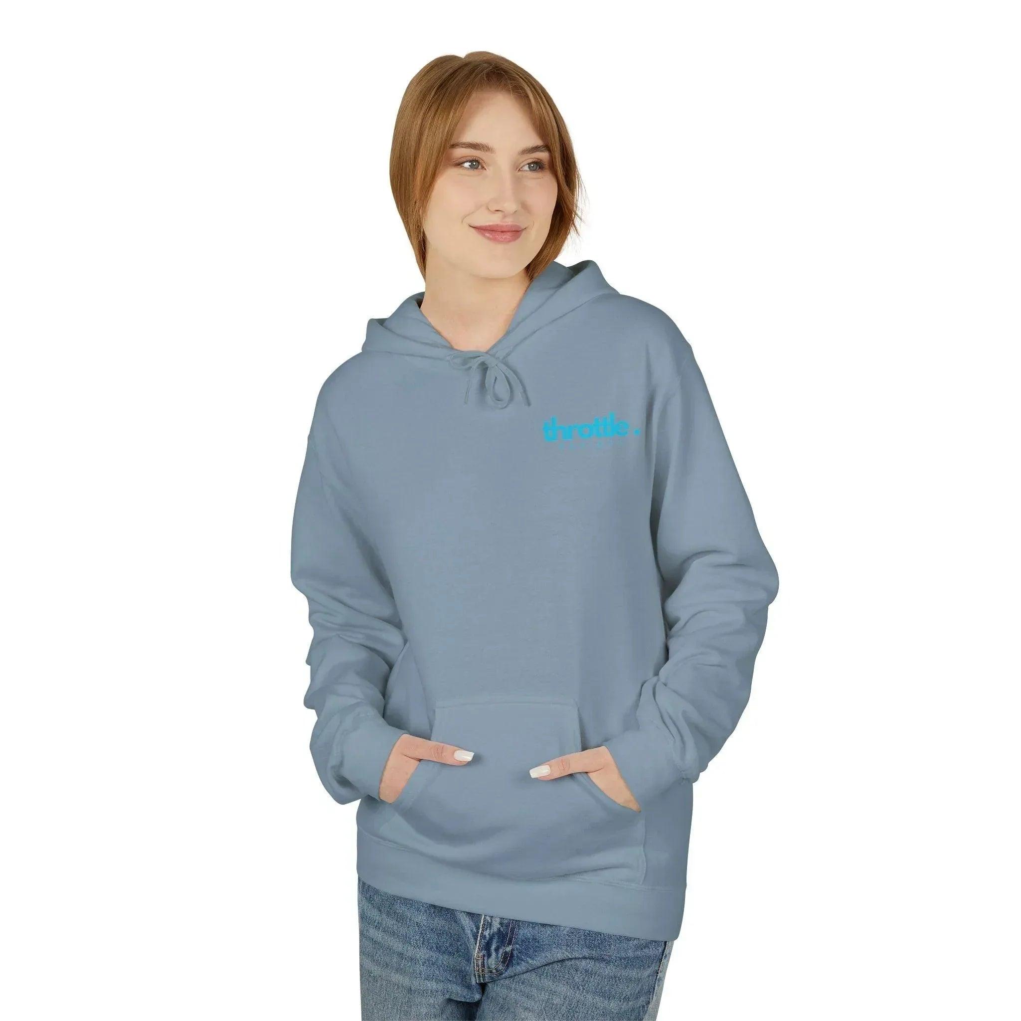 Cozy Retro Palm Tree Sunset Fleece Pullover Hoodie for Ultimate Comfort