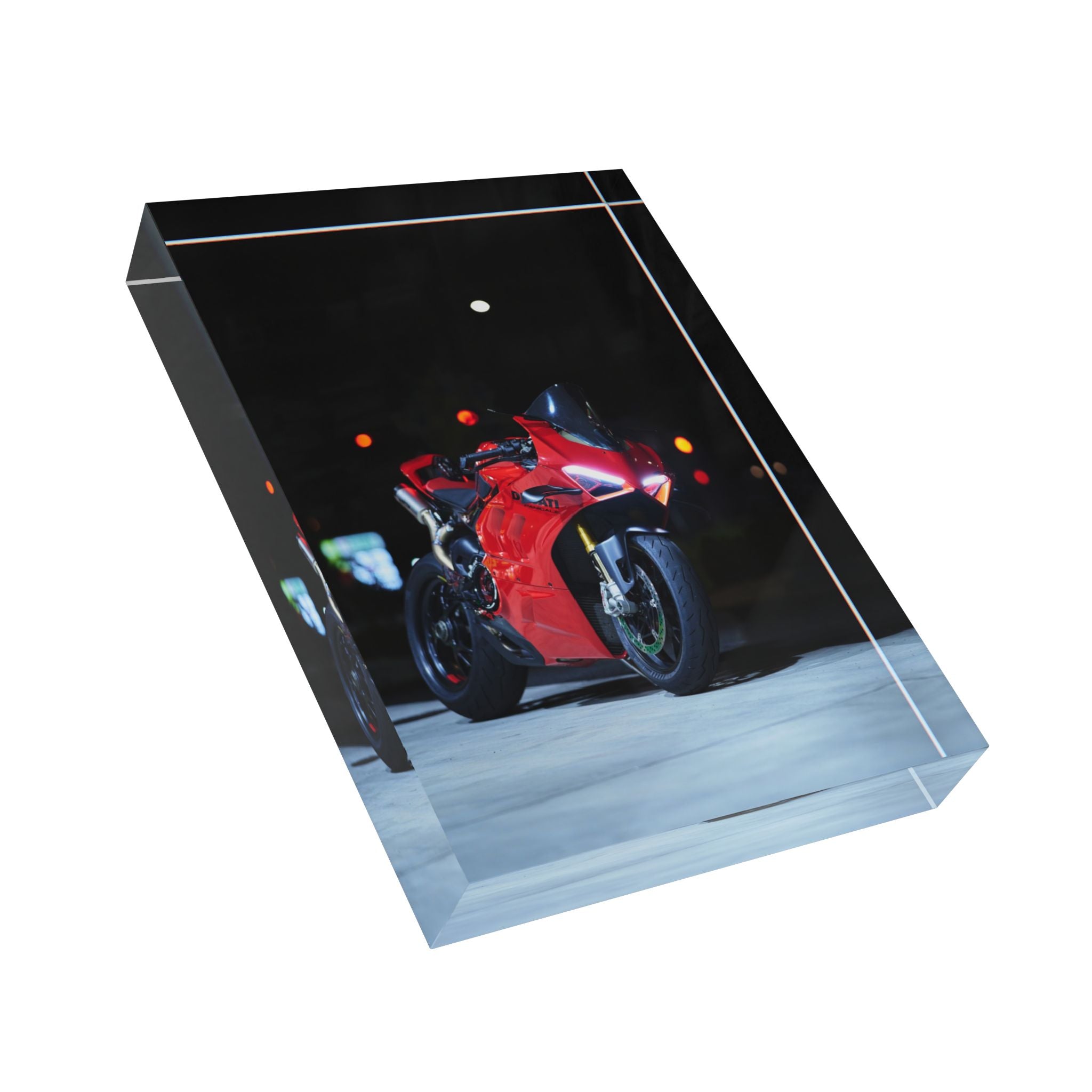 Ducati V4S Motorcycle Acrylic Photo Block #002 - Throttle Designs