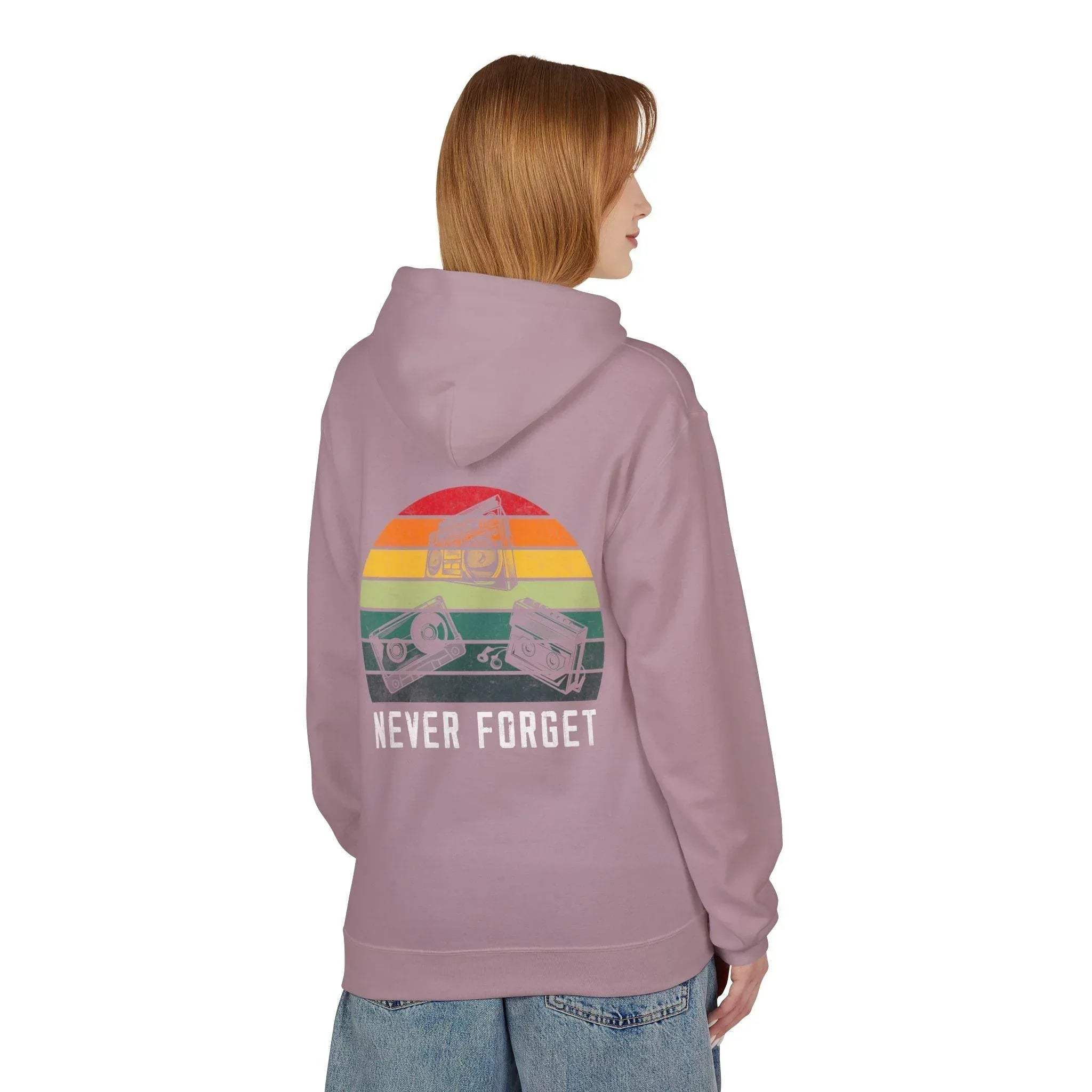 Cozy Vintage Vibes Music Fleece Hoodie for Ultimate Comfort