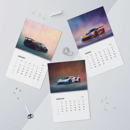 2027 Super Cars Artwork Calendar | Exotic Car Wall Calendar