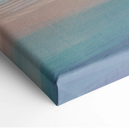 Lamborghini essenza SCV12 inspired luxury supercar canvas print with textured gradient from beige to teal fabric weave frame