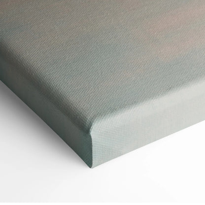 Nissan gt-r inspired canvas art in textured muted teal fabric with subtle gradient for supercar wall decor enthusiasts