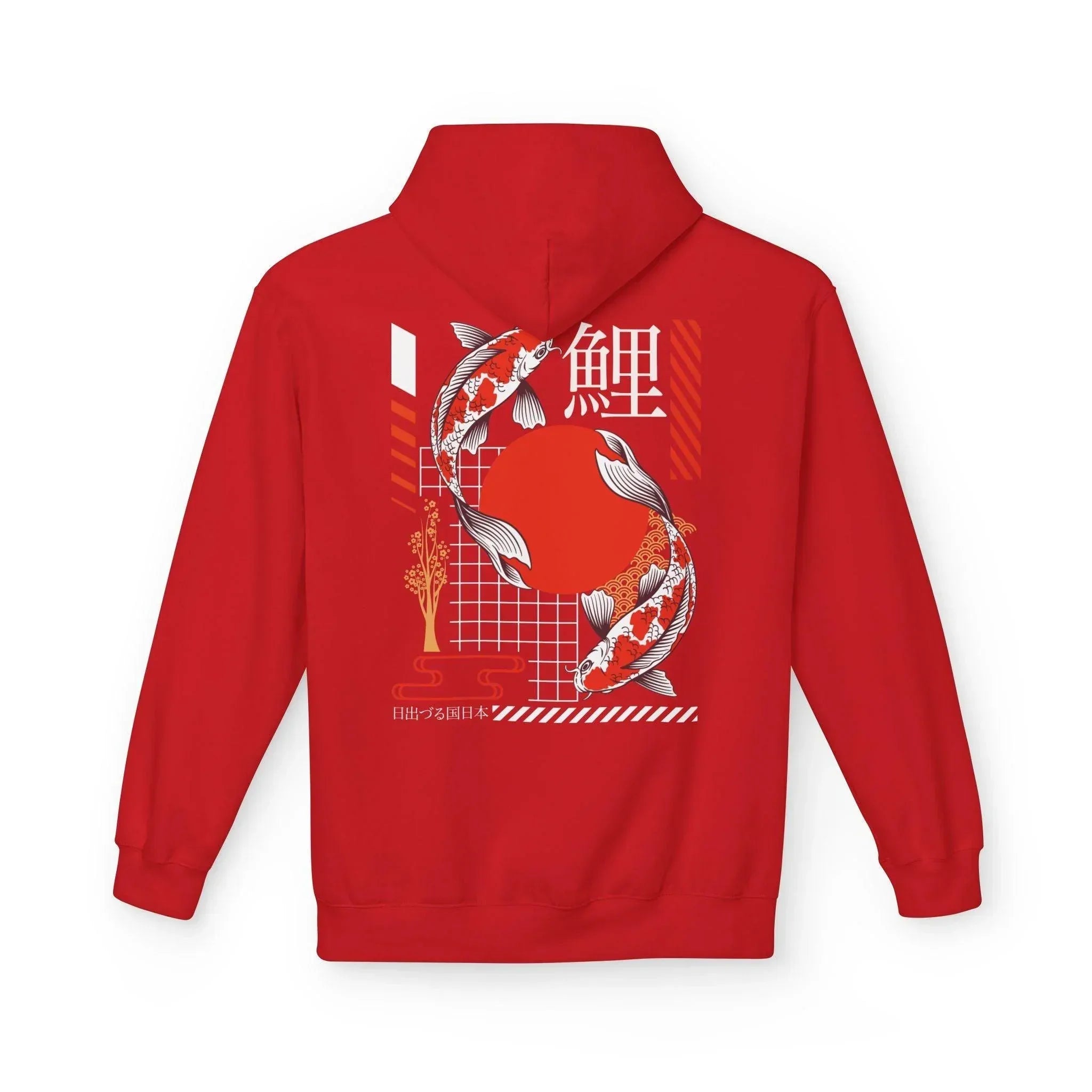Koi Fish Streetwear Fleece Hoodie - Ultimate Comfort Meets Stylish Design