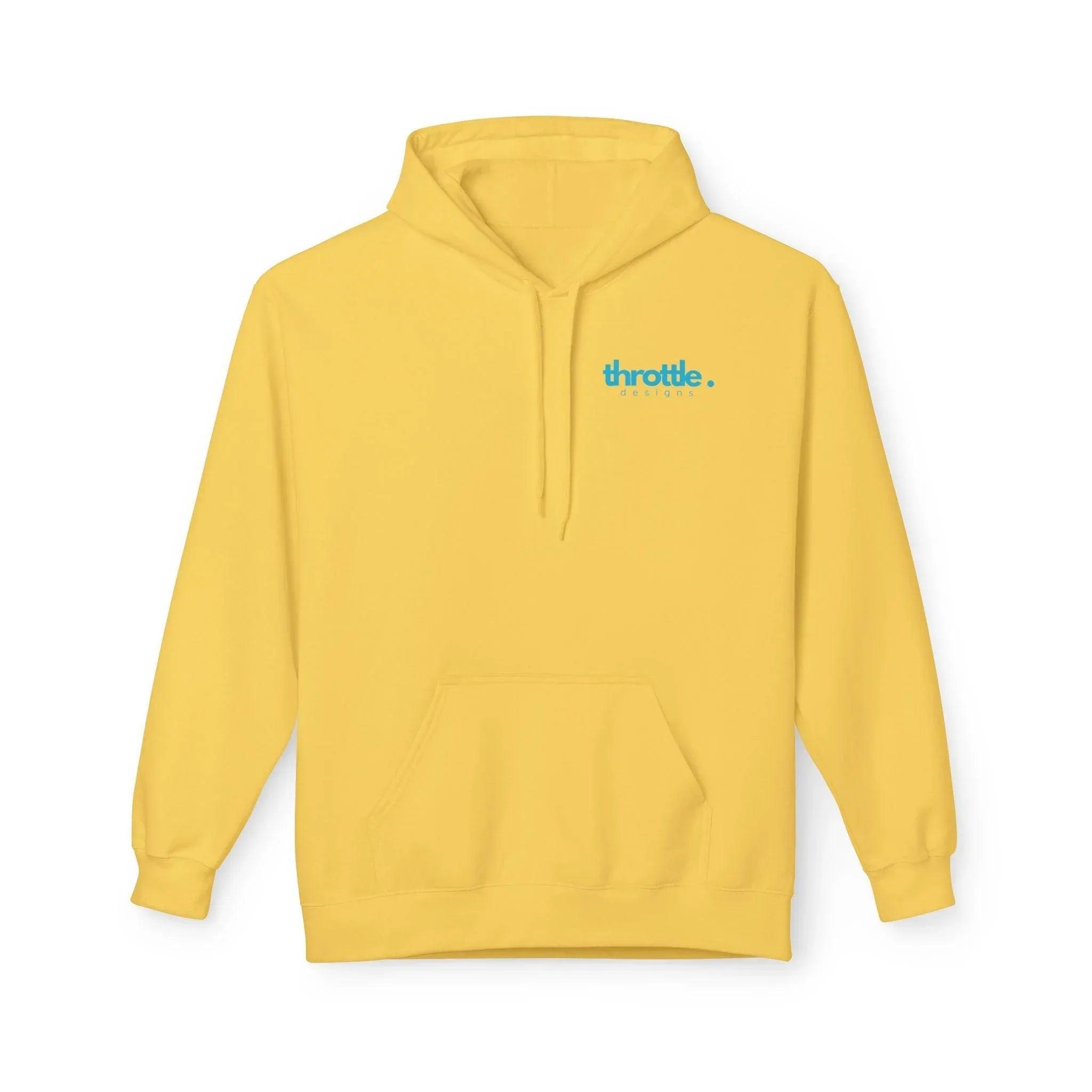 Cozy Retro Palm Tree Sunset Fleece Pullover Hoodie for Ultimate Comfort