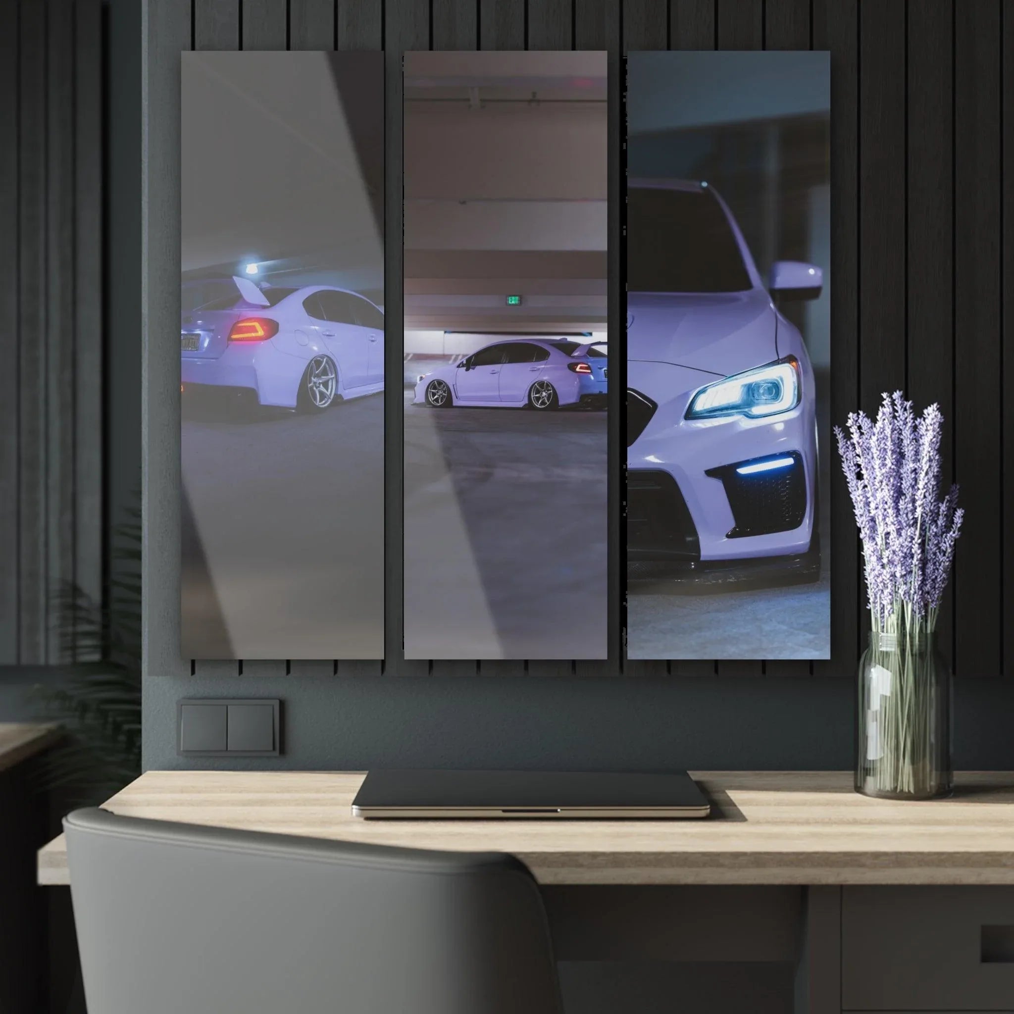 Subaru WRX 3-Piece Acrylic Wall Art #005 for Car Lovers