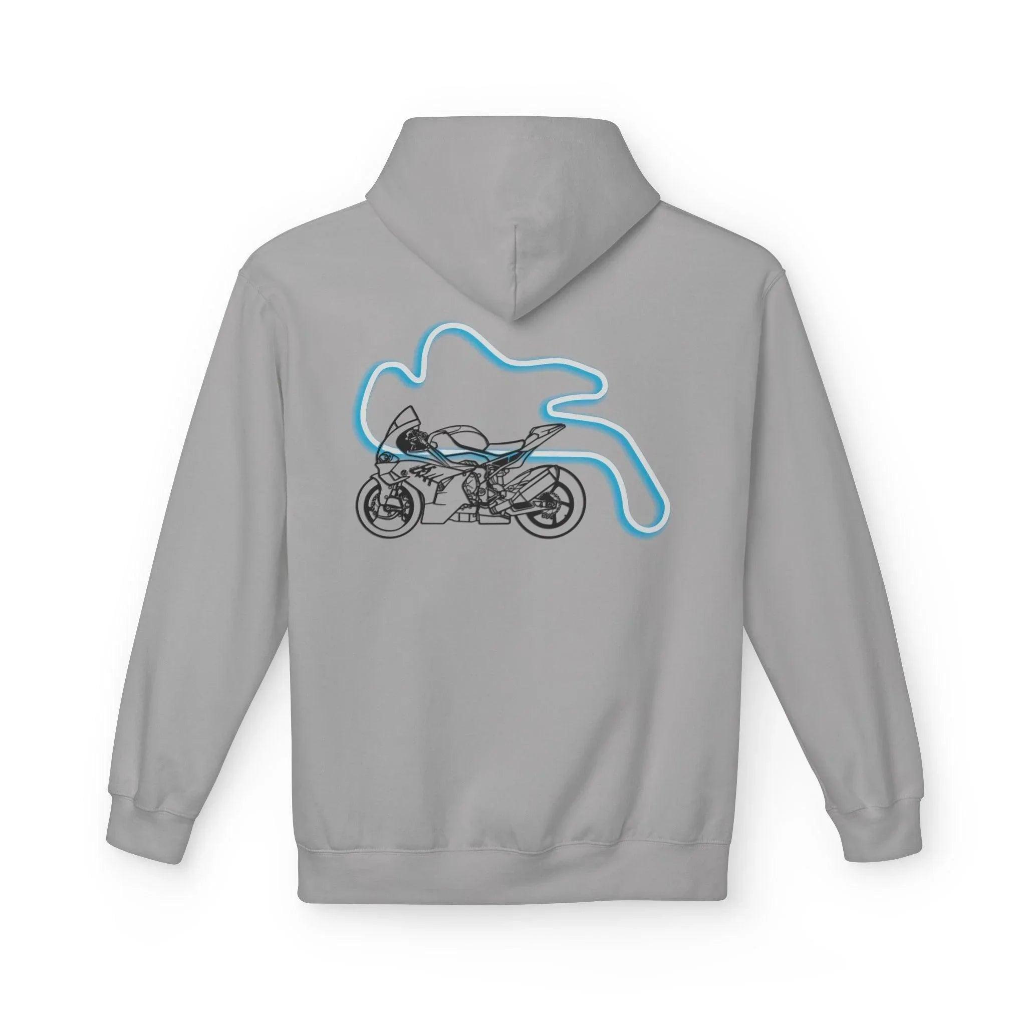 BMW Inspired M1000RR Fleece Hoodie Comfort and Style for Motorsport Enthusiasts