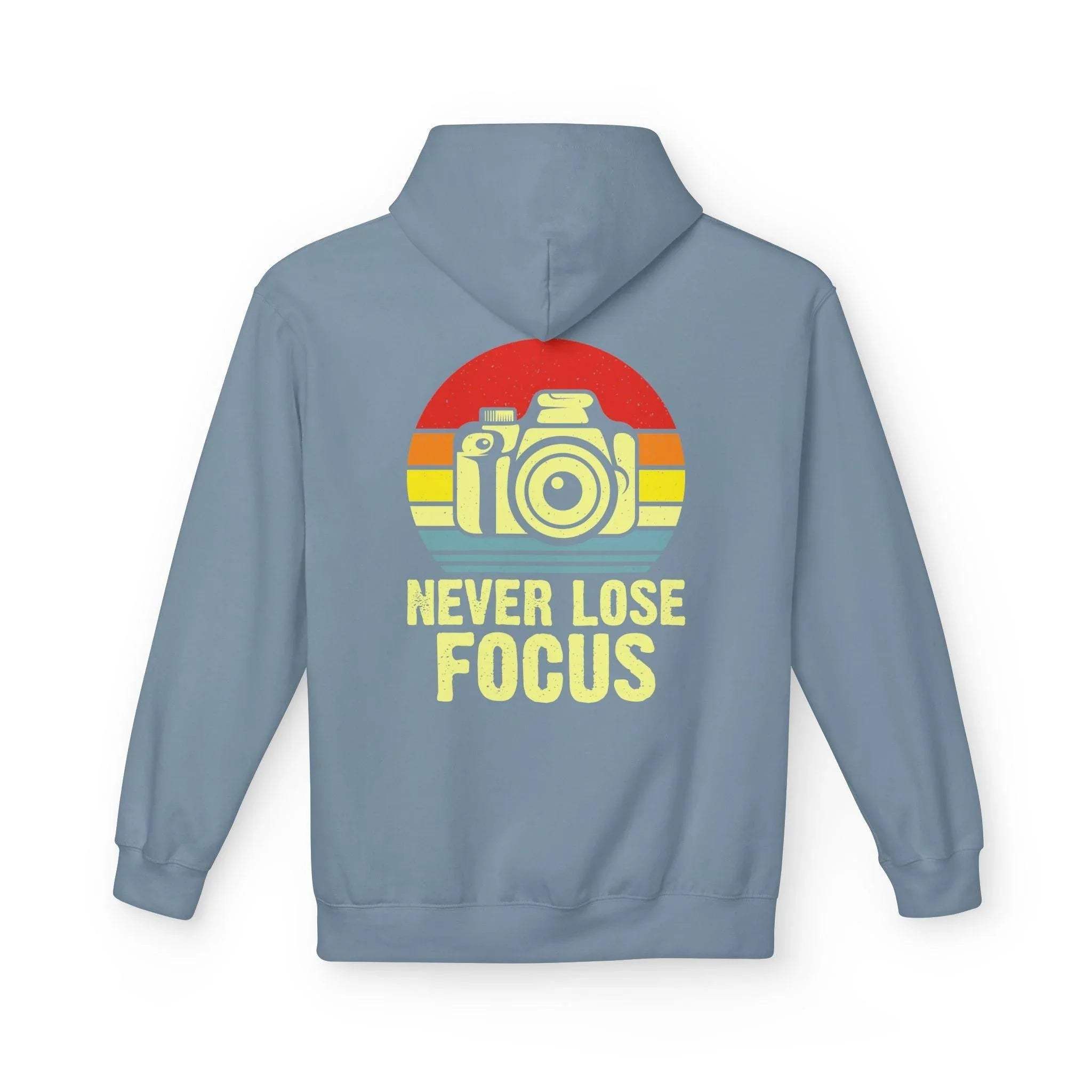 Ultimate Comfort Hoodie for Photographers: "Stay Focused" Fleece Design