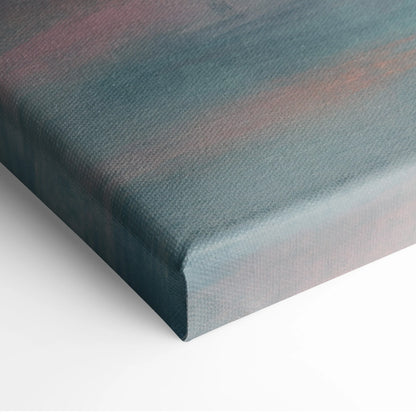 Chevrolet Corvette inspired car wall art on textured canvas with deep teal pink and gray hues for office decor