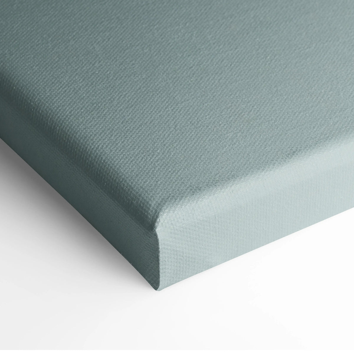 Nissan R35 GT-R inspired car wall art with a matte teal textured canvas and slightly raised woven edges