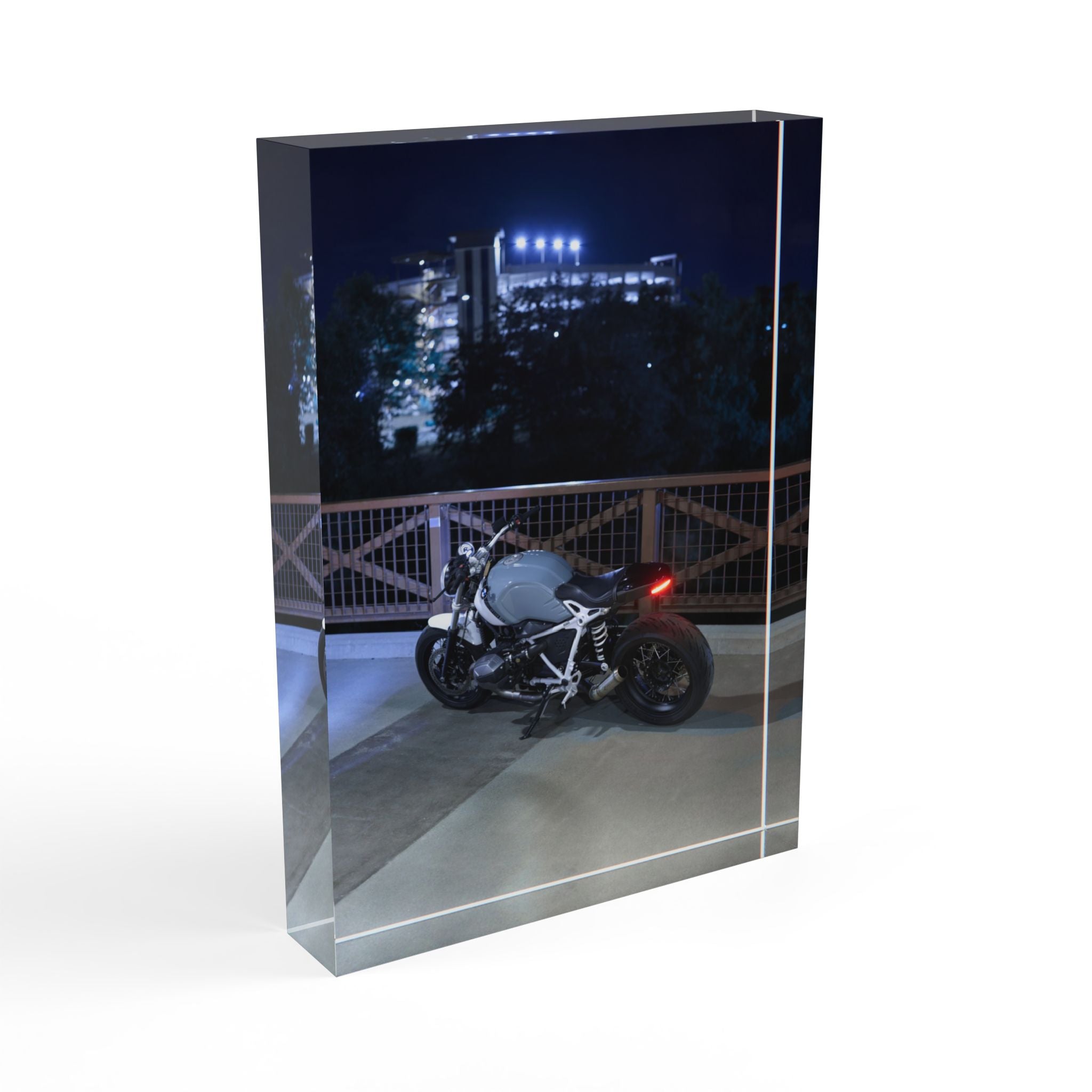 BMW R Nine T Motorcycle Acrylic Photo Block #001 - Throttle Designs