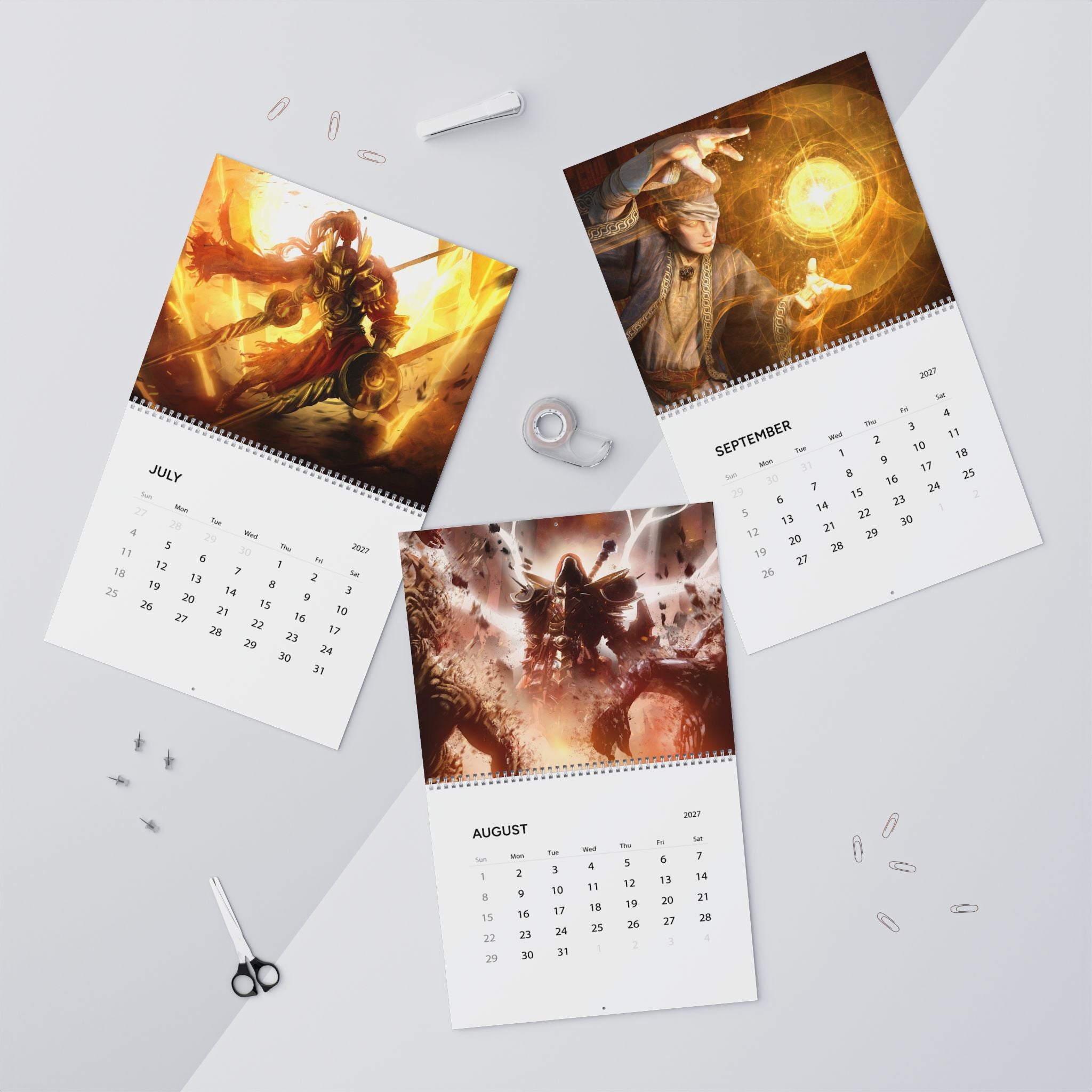 2027 Fantasy Art Calendar – Imaginative Characters, Magical Realms & Dream World Artwork