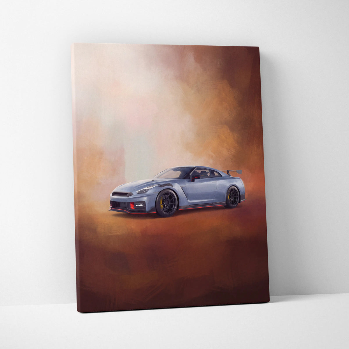 Nissan GT-R Nismo Inspired Automotive Canvas Art, Track Car Wall Decor