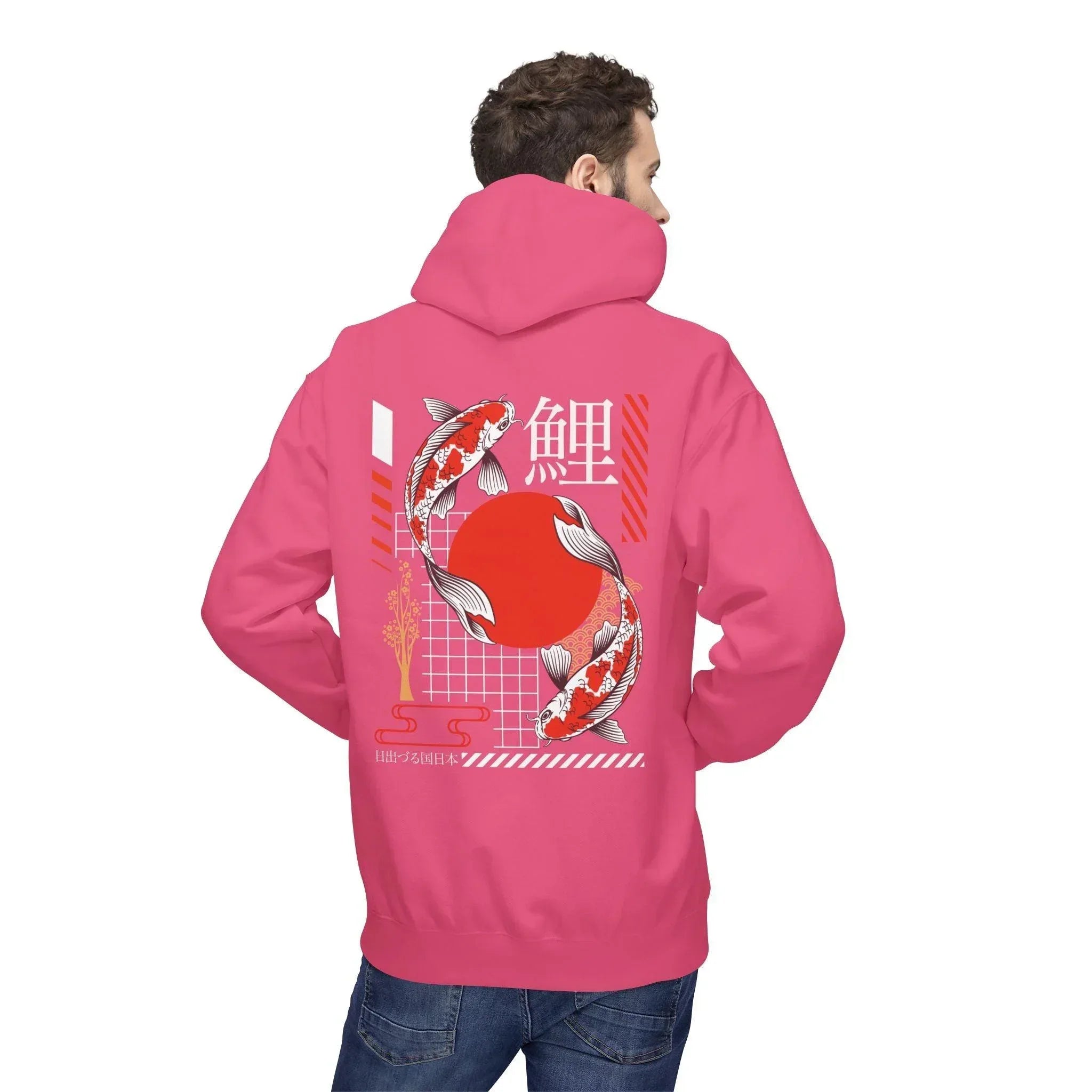 Koi Fish Streetwear Fleece Hoodie - Ultimate Comfort Meets Stylish Design