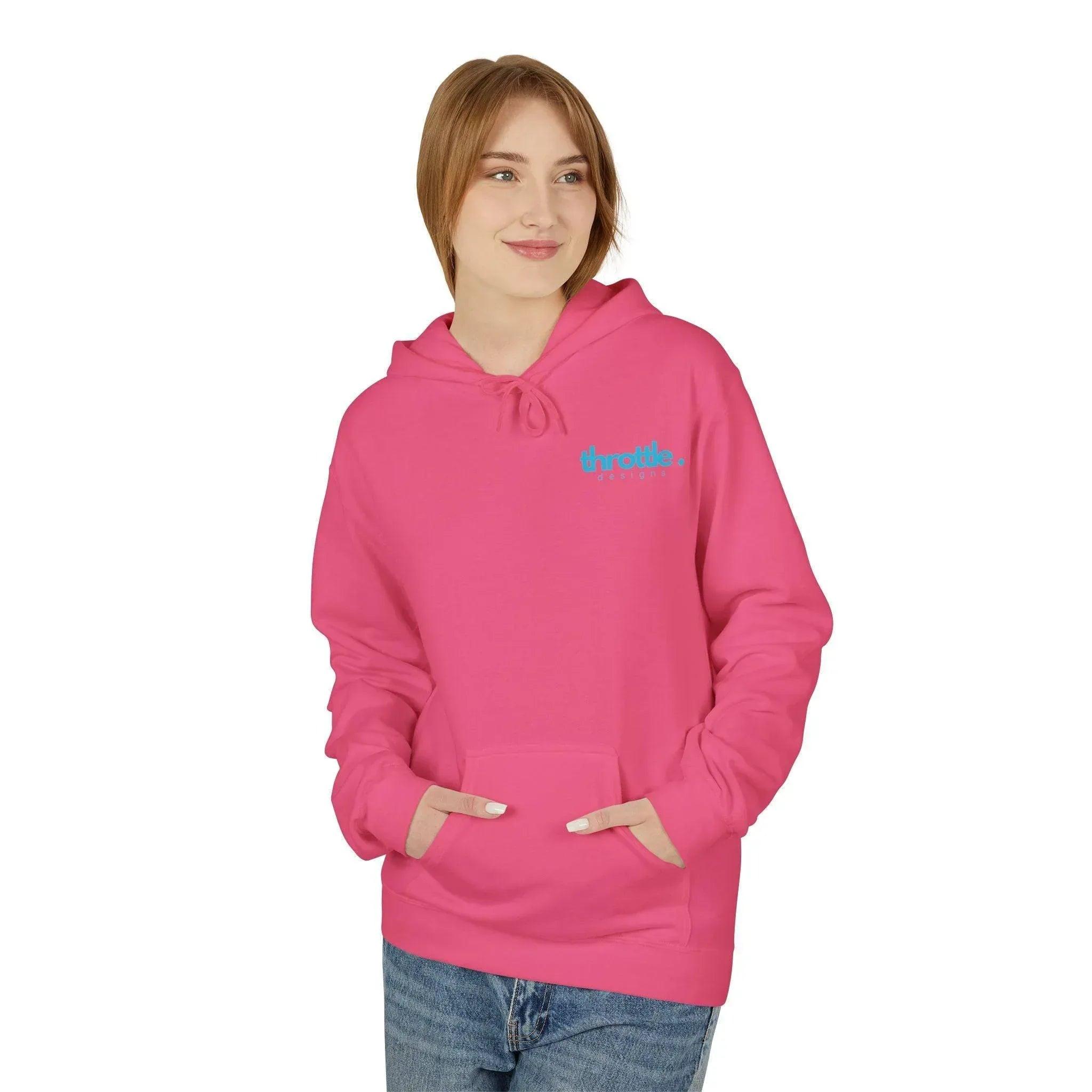 Cozy Retro Palm Tree Sunset Fleece Pullover Hoodie for Ultimate Comfort