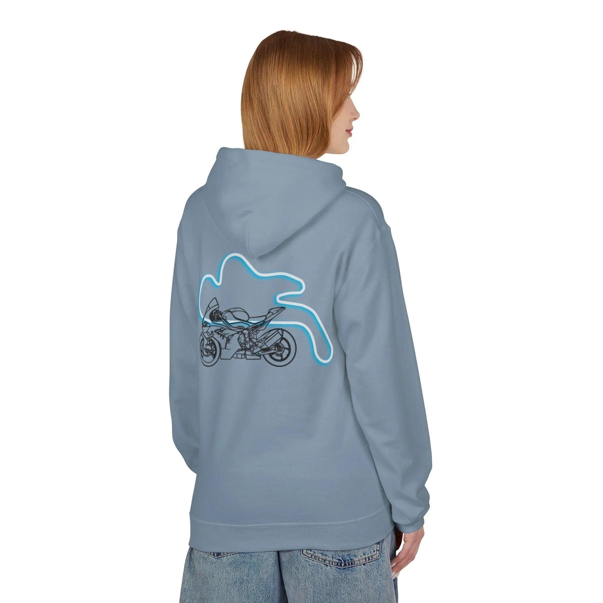 BMW Inspired M1000RR Fleece Hoodie Comfort and Style for Motorsport Enthusiasts