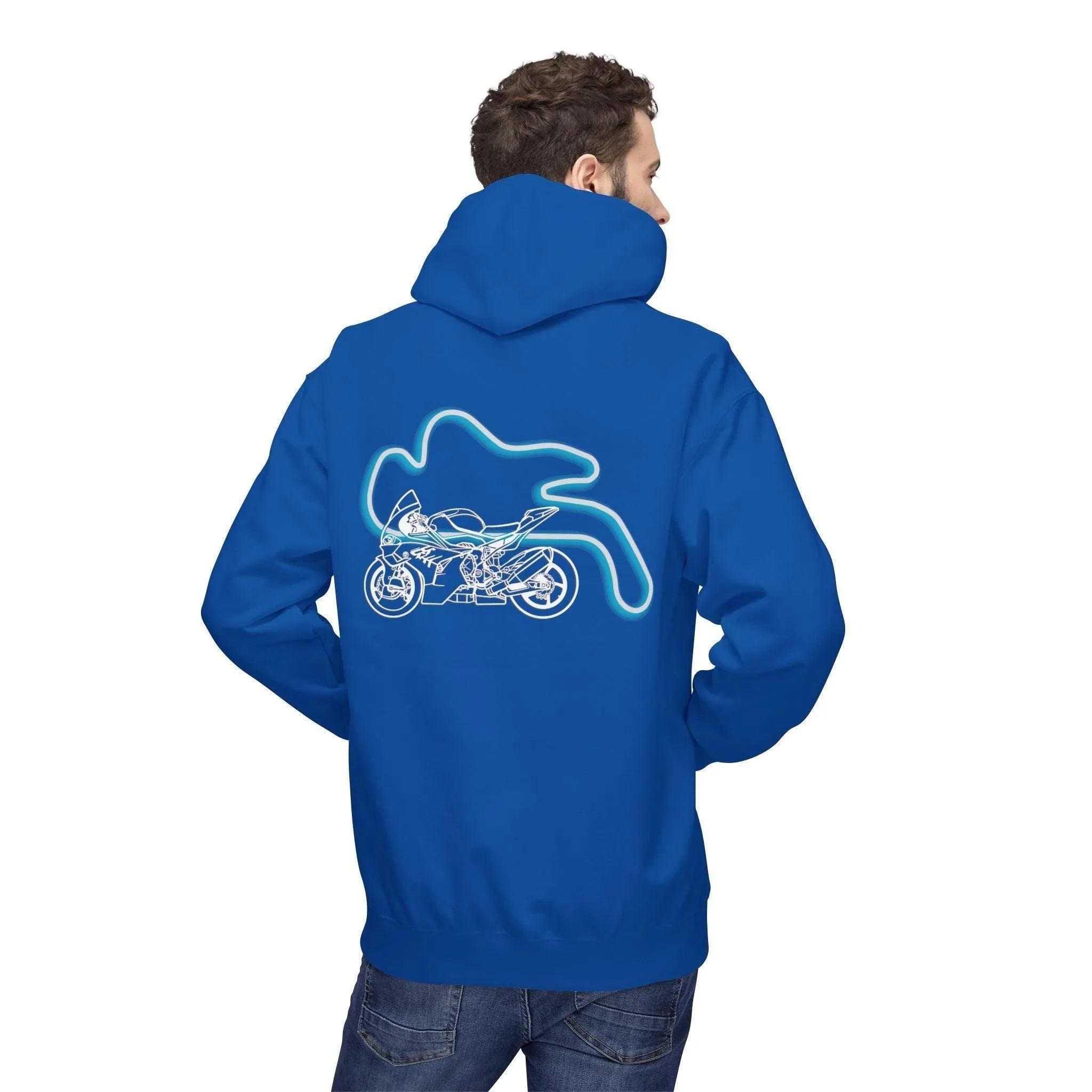 BMW Inspired M1000RR Fleece Hoodie Comfort and Style for Motorsport Enthusiasts